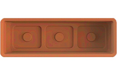 36-Inch Terra Cotta Urban Planter Body by RTS Companies Inc - Perfect for Indoor & Outdoor Garden Decor, Patio, Balcony, and Home Landscaping