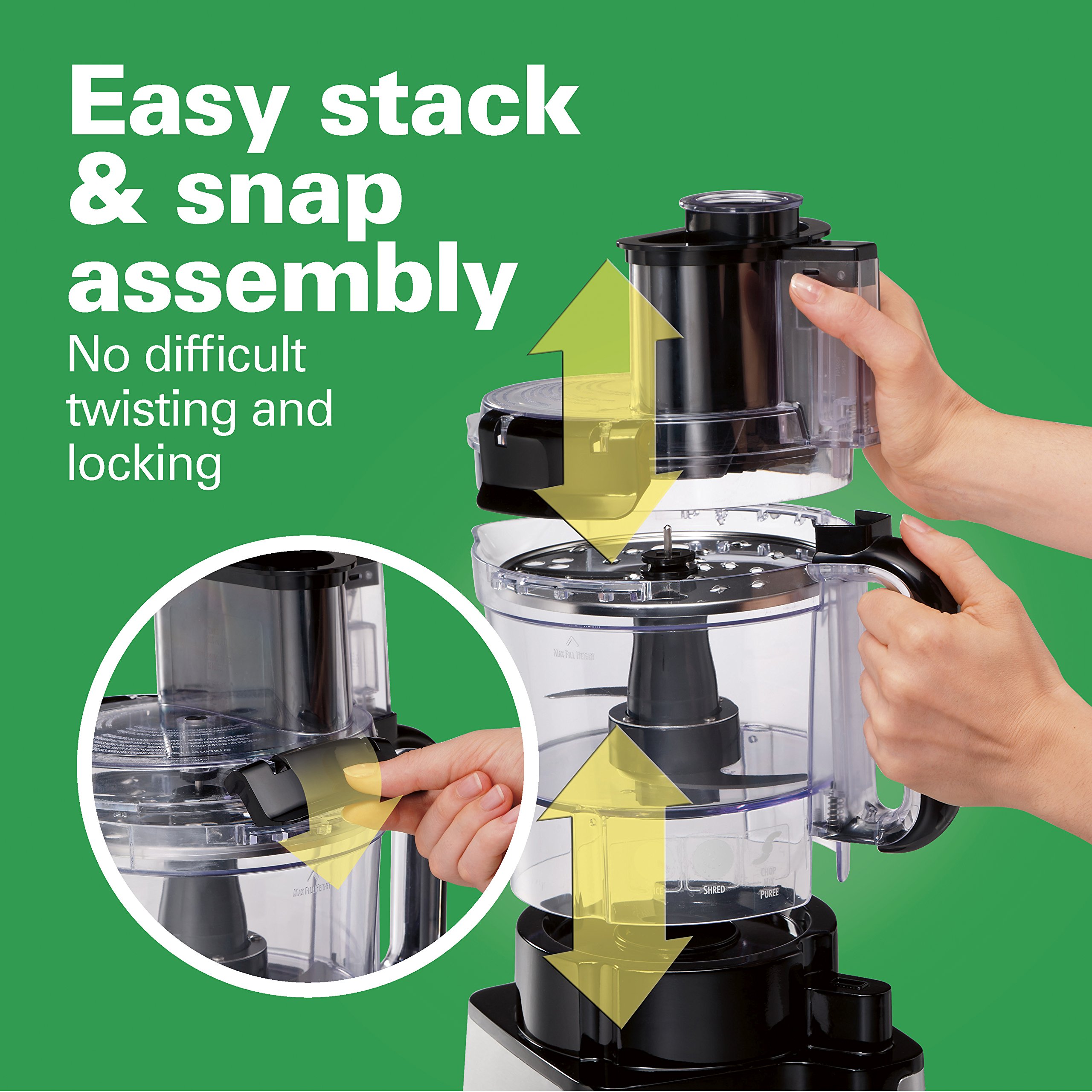 Hamilton Beach Food Processor & Blender Set for Kitchen & Smoothies