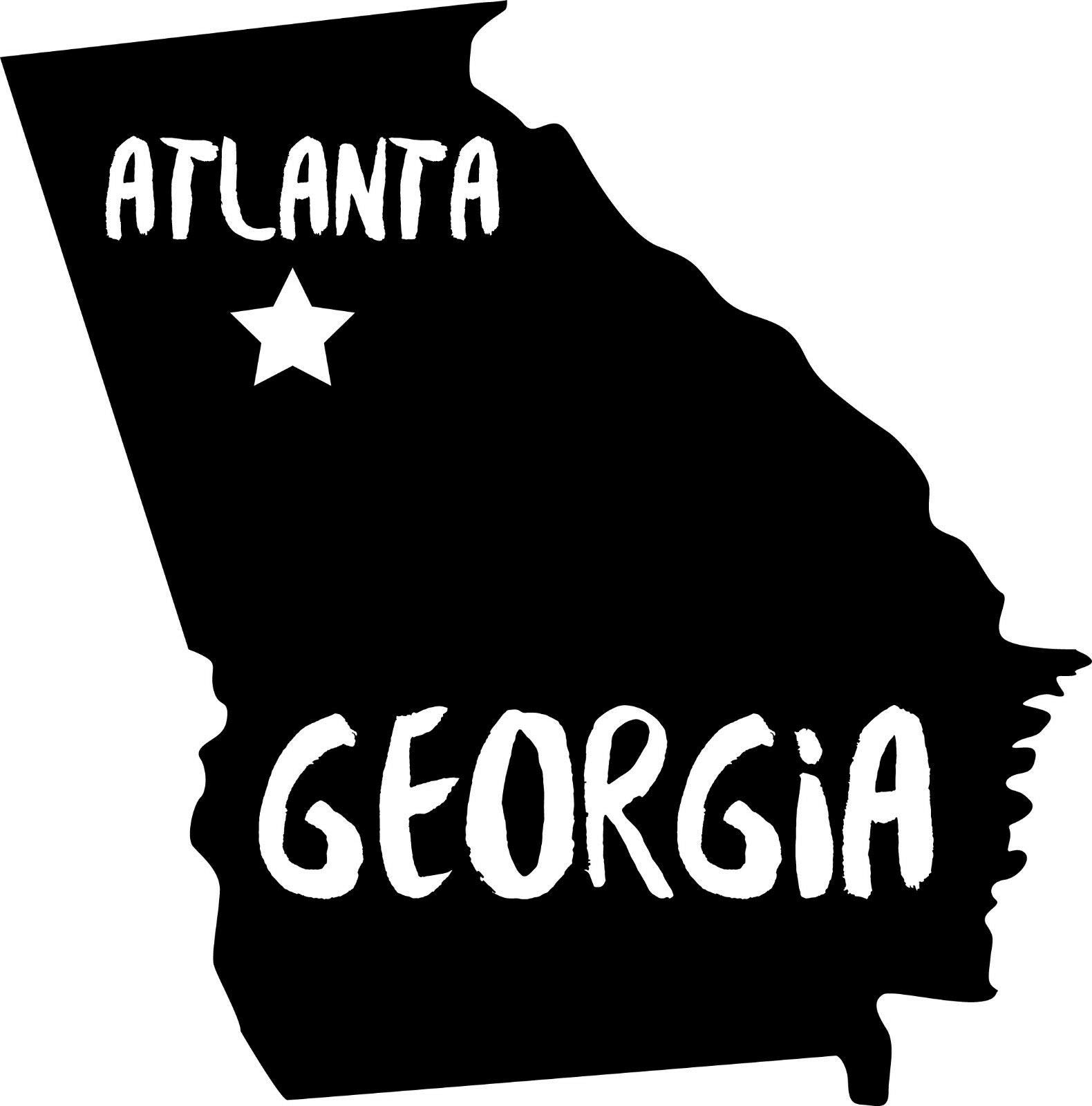 Atlanta Georgia Double Sided Stainless Steel Keychain - Durable Key Ring Holder with Car Key Finder for Easy Key Organization (Perfect for Home, Office & Travel Accessories)