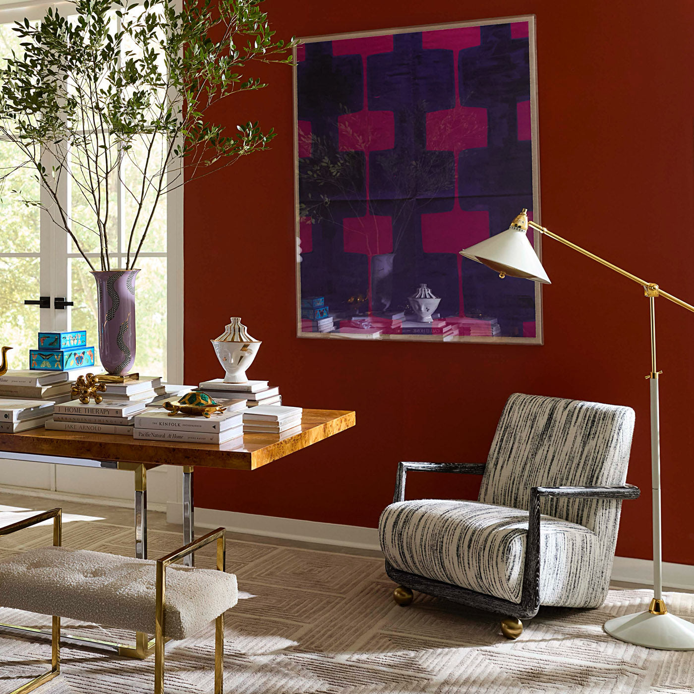 St. Germain Club Chair - Mid-Century Modern Accent Chair with Tufted Back & Wooden Legs for Living Room, Lounge & Office Decor