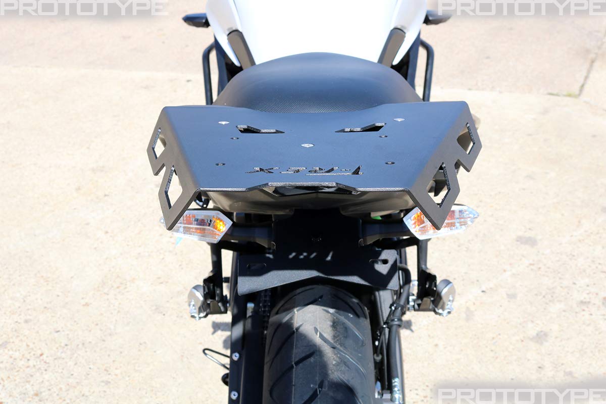 T-Rex Racing Heavy-Duty Aluminum Luggage Rack for Kawasaki Versys 650 (2015-2023) | Motorcycle Touring & Adventure Accessories