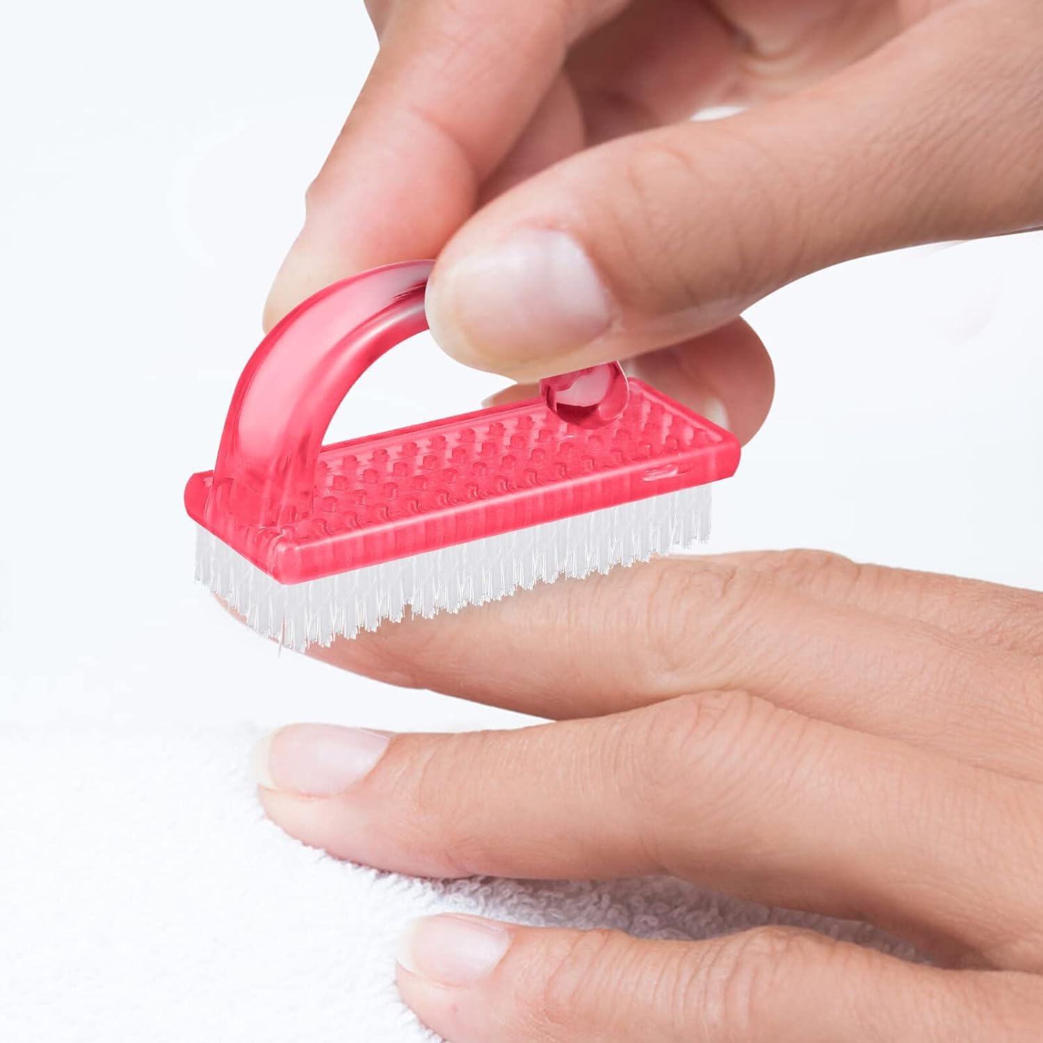 Professional Nail Brush Set - 2Pcs Manicure Tools for Cleaning & Shaping Nails | Multi-Color Nail Care Kit for Salon & Home Use | Perfect for Gel, Acrylic & Natural Nails