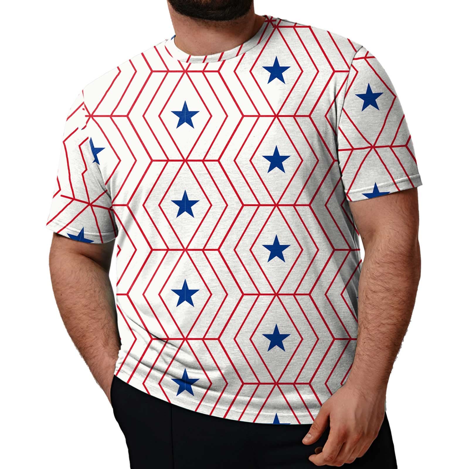 Men's Striped Button-Up Short Sleeve Shirts - Summer Casual Cotton Linen T-Shirts for Men | Perfect for Beach Outings, Weekend Wear & Summer Vacations