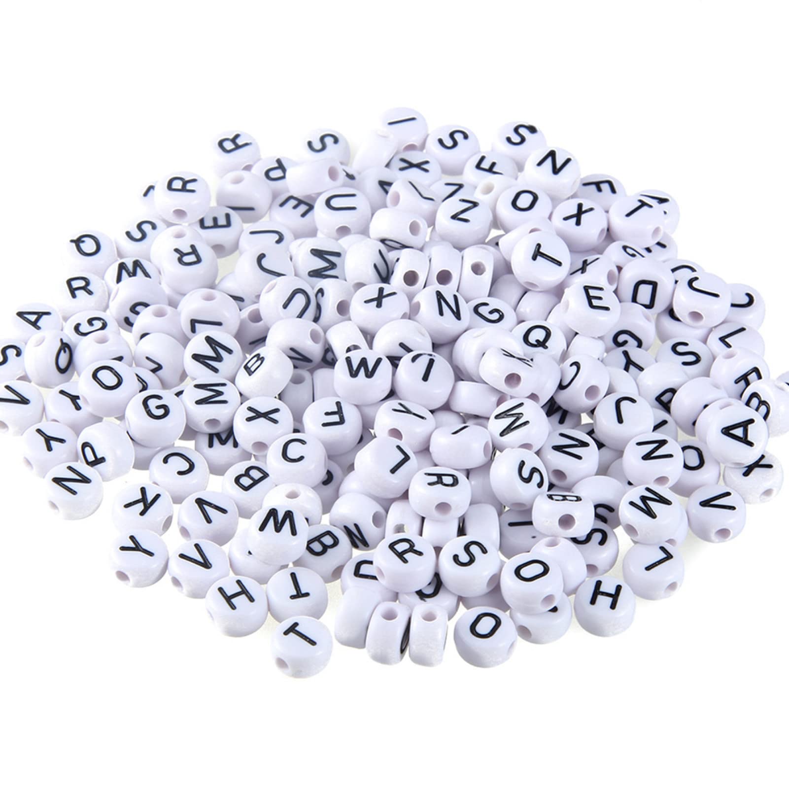 100Pcs English Alphabet Letter Beads for DIY Bracelet & Necklace Making - Jewelry Making Supplies for Women & Girls - Perfect for Valentine's Day Gifts, Friendship Bracelets & Personalized Jewelry Crafting