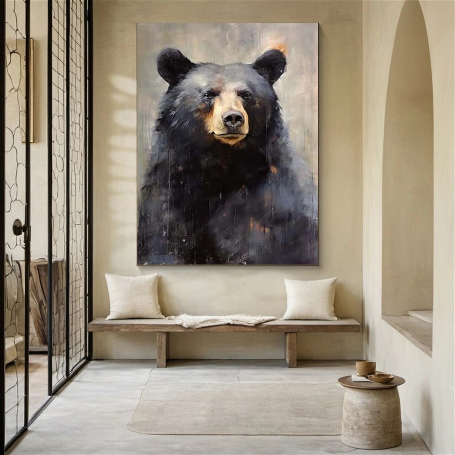 Animal Art Painting #AP160 - Handmade Canvas Wall Art for Home & Office Decor | Perfect for Living Room, Bedroom, or Gift