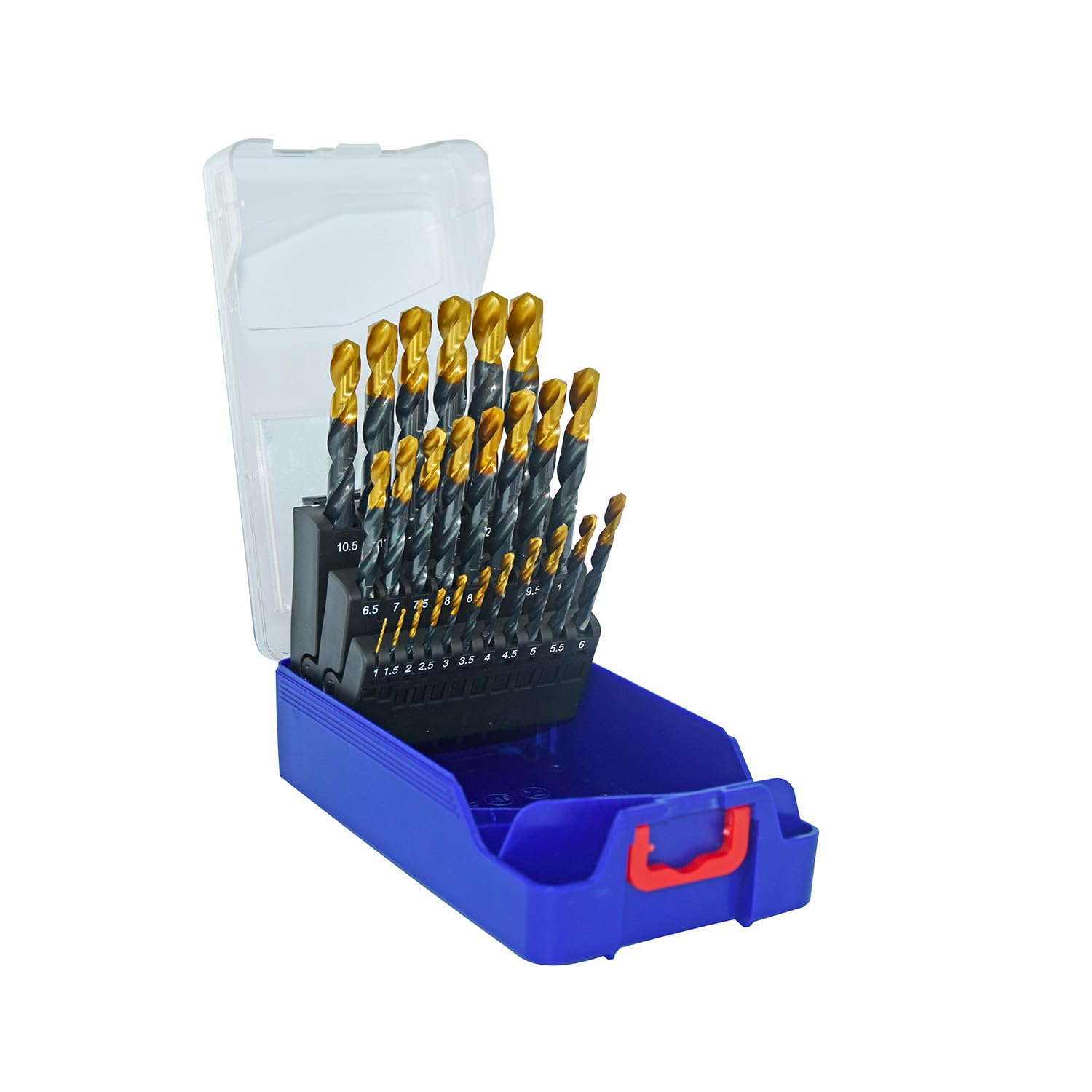 Premium HSS Metal Drill Bit Set - 25-Piece High Speed Steel Drill Bits for Metal, Copper, Aluminum, Cast Iron & Stainless Steel (3/64