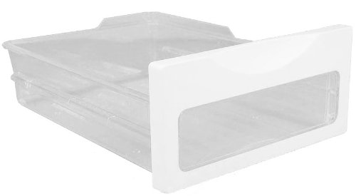 LG Electronics 5075JJ1001A Clear Freezer Ice Bin with White Trim - Replacement Ice Storage Container for Refrigerators (Perfect for Kitchen, Home, Office Use)