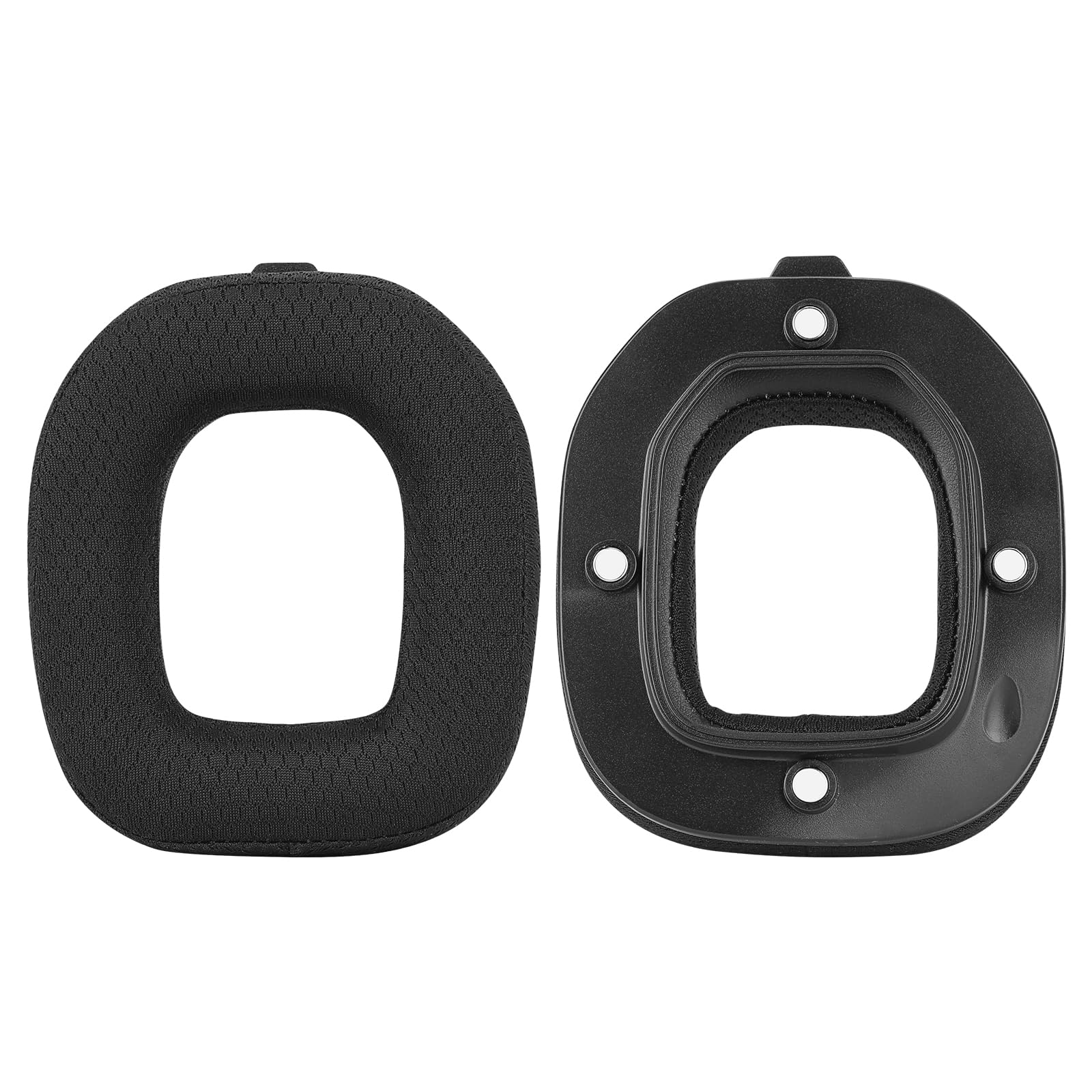 Geekria Comfort Mesh Fabric Replacement Ear Pads for Astro A40 TR Headphones - Soft Breathable Ear Cushions Repair Parts (Black) - Perfect for Gaming, Music & Long Wear Comfort