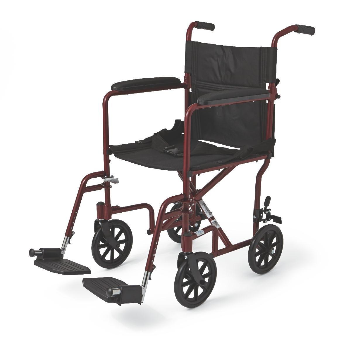 Medline Aluminum Transport Wheelchair with 8