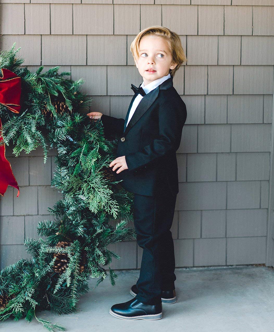 Hope & Henry Boys' Tuxedo Jacket - Classic Formal Blazer for Weddings, Parties & Special Occasions | Premium Fit & Comfort for Kids