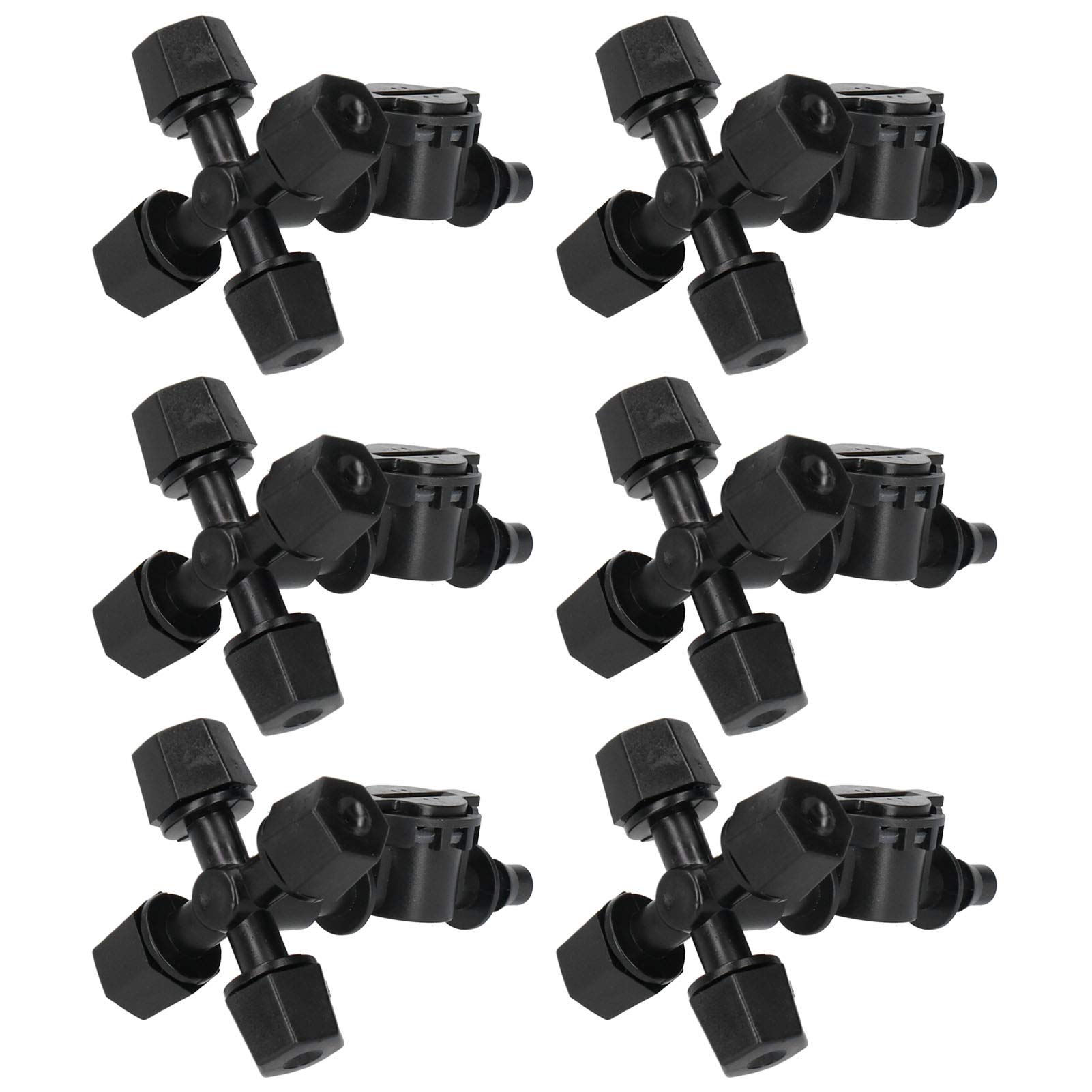 **Jiawu Atomizer Nozzle - Black Misting Nozzle for Greenhouse & Agricultural Irrigation System, Durable Gardening Accessories for Hydroponics, Lawn, and Plant Watering**