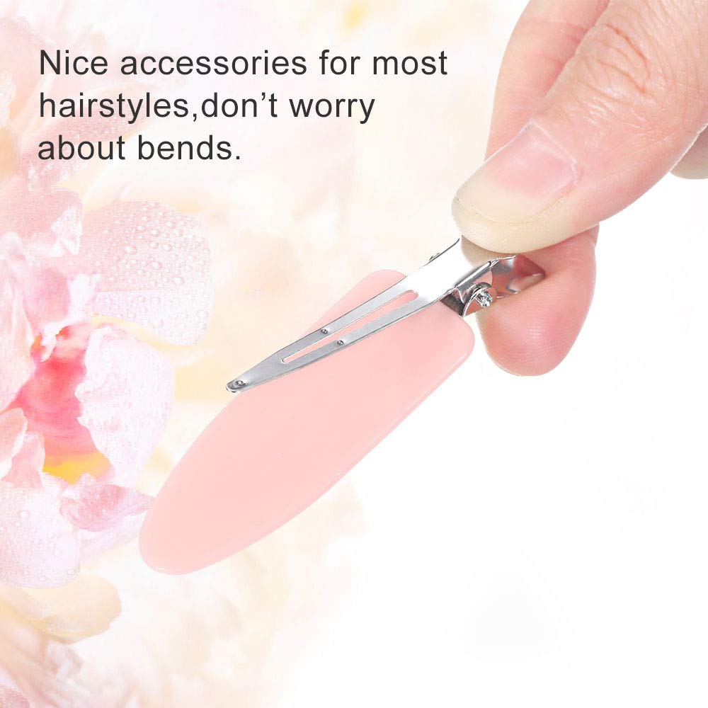 LYTIVAGEN 12 PCS No Bend Hair Clips - No Crease Hairstyling Tool for Women & Girls | Perfect for Curling, Styling & Securing Hair (Black, White, Pink) - Salon Quality Hair Pins for Home & Professional Use