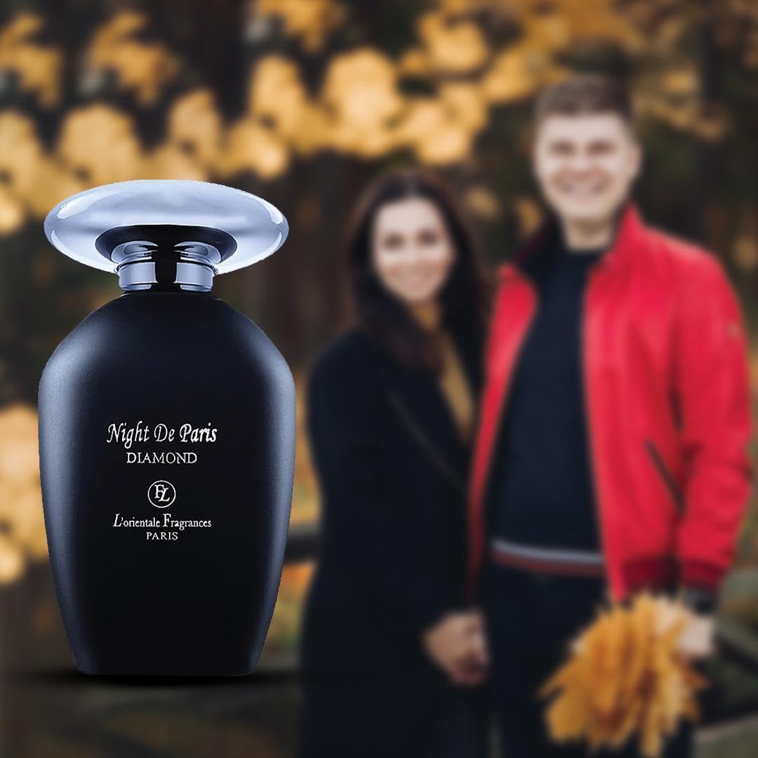 L'Orientale Fragrances Night De Paris Diamond Tester Eau de Parfum - 3.4oz (100ml) Unisex Perfume with Bergamot & Rose Notes | 24 Hour Long-Lasting Scent | Sophisticated & Elegant Fragrance for Date Night, Evening Events & Special Occasions
