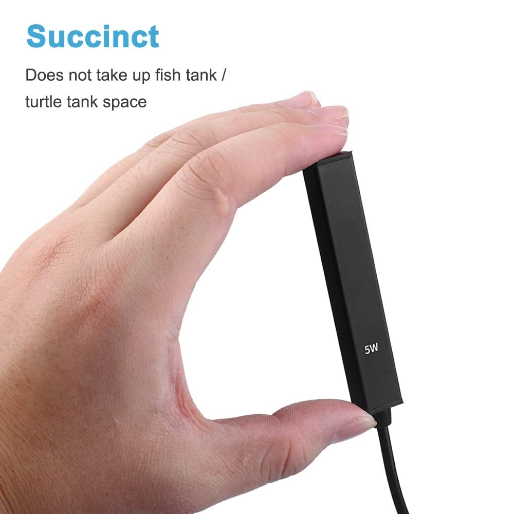 USB 5W Mini Aquarium Heater - Submersible Fish Tank Warmer for 0.5-2L Tanks | Safe for Betta & Small Fish