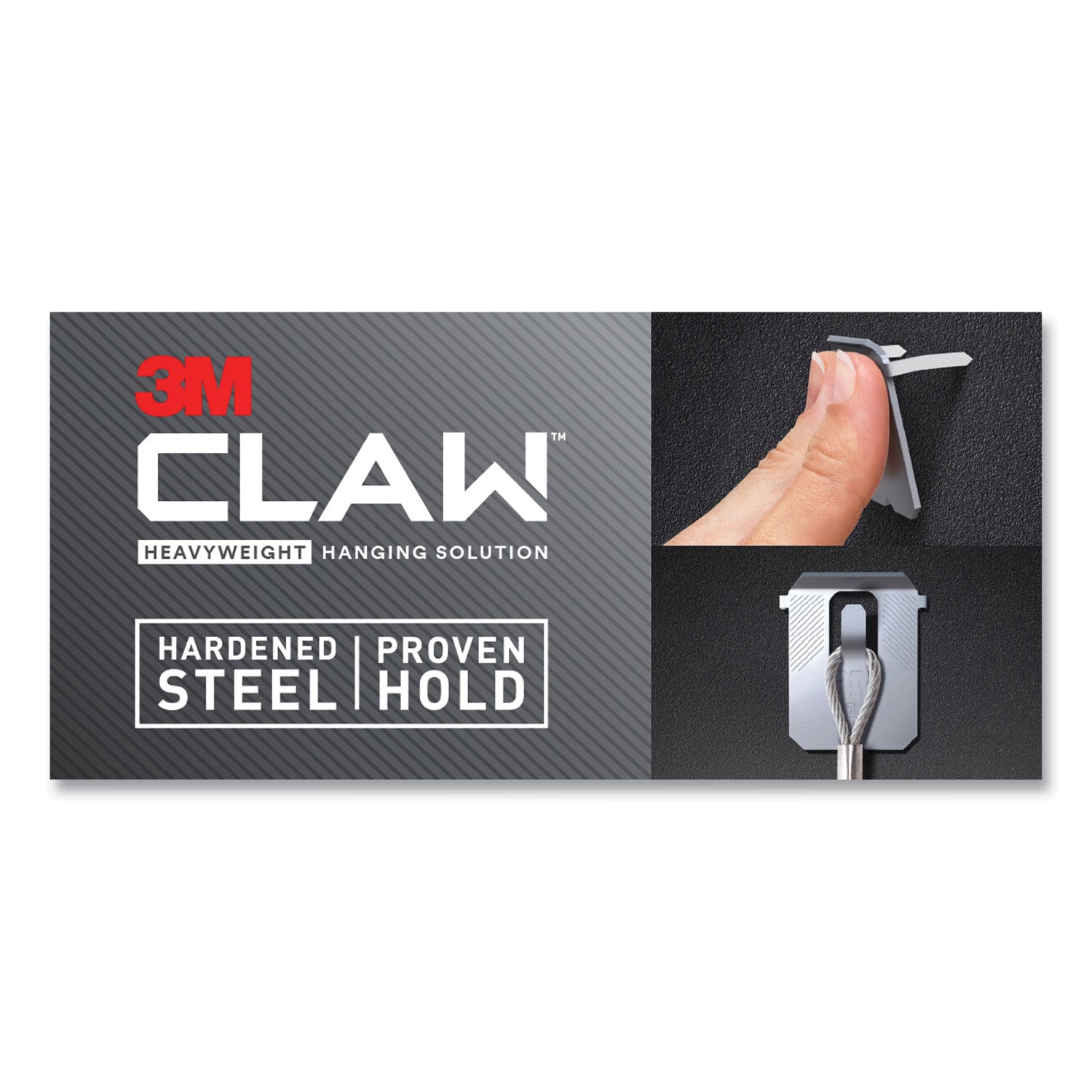 3M™ Claw Drywall Picture Hanger - Heavy Duty Stainless Steel Hooks (45 lb Capacity) - Includes 3 Hooks & 3 Spot Markers - Perfect for Hanging Frames, Mirrors & Home Decor Securely