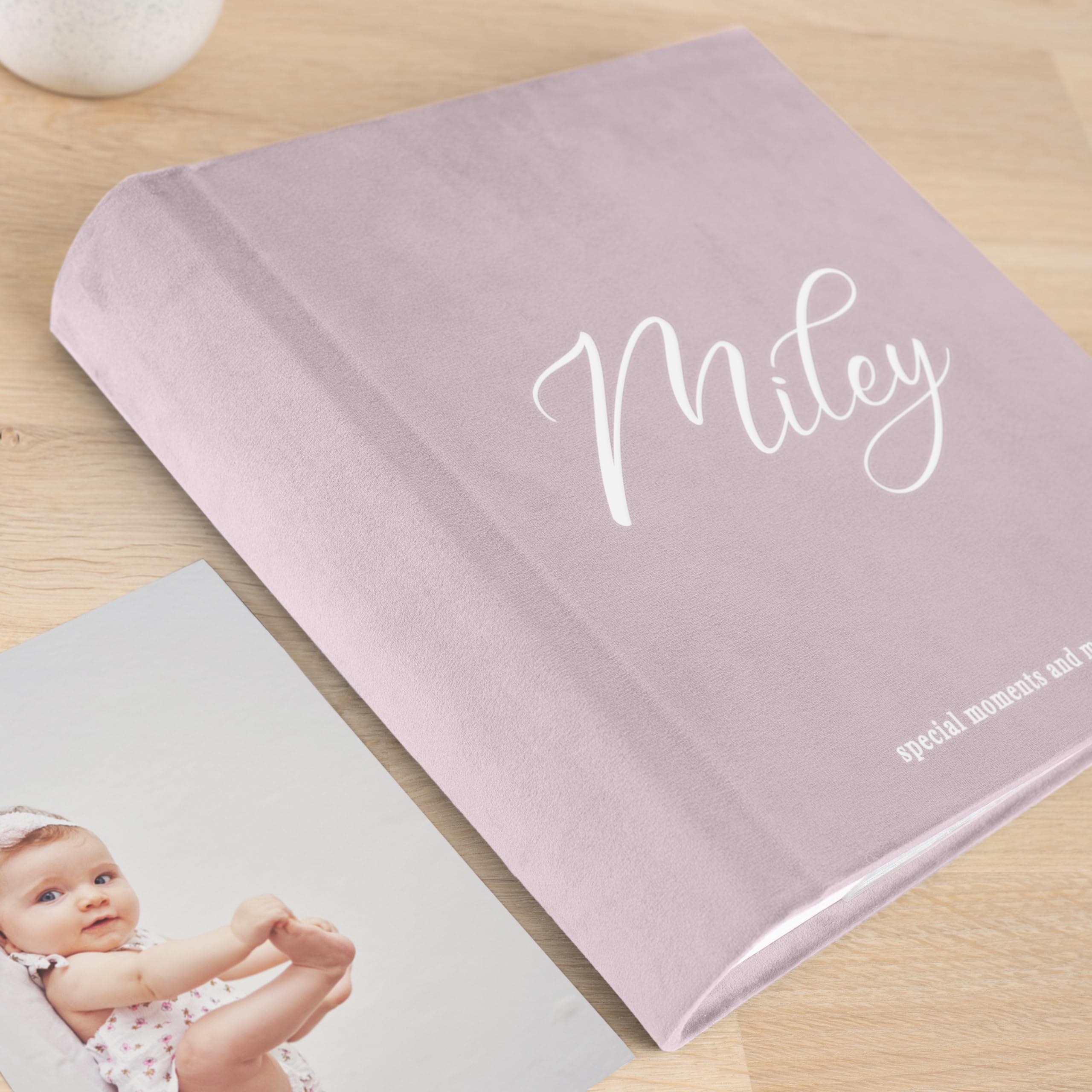 200-Pocket 4x6 Baby Photo Album | Personalized Baby Memory Book with 10x15cm Photo Sleeves | Perfect Baby Shower & 1st Birthday Gift | Nursery Decor & Family Keepsake