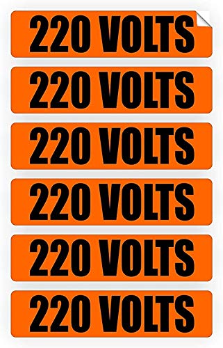 220V Electrical Conduit Markers & Labels for Wiring Safety