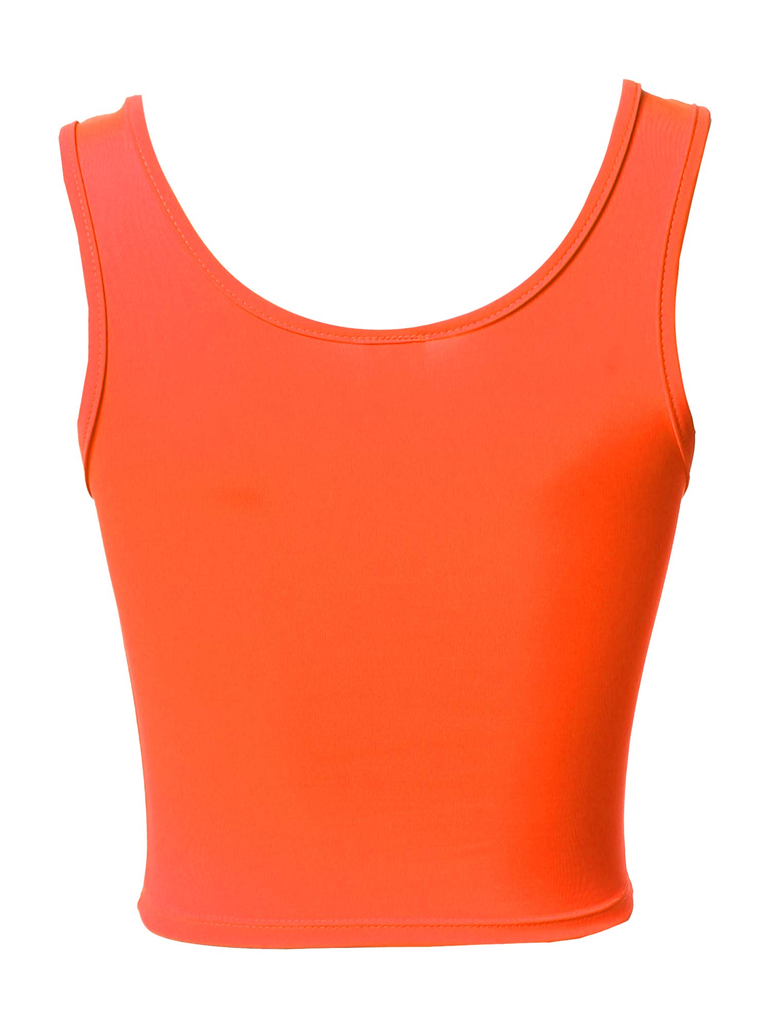 Emma Women's Junior Sleeveless Crop Tank Top - Soft Solid Basic Tee for Teens & Girls | Perfect for Summer, Layering, Gym & Casual Outfits