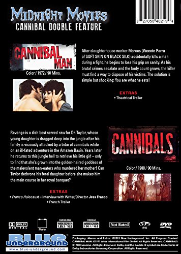 Midnight Movies Vol 8: Cannibal Double Feature (Cannibal Man & Cannibals) - Classic Horror DVD Collection for Movie Nights & Cult Film Enthusiasts