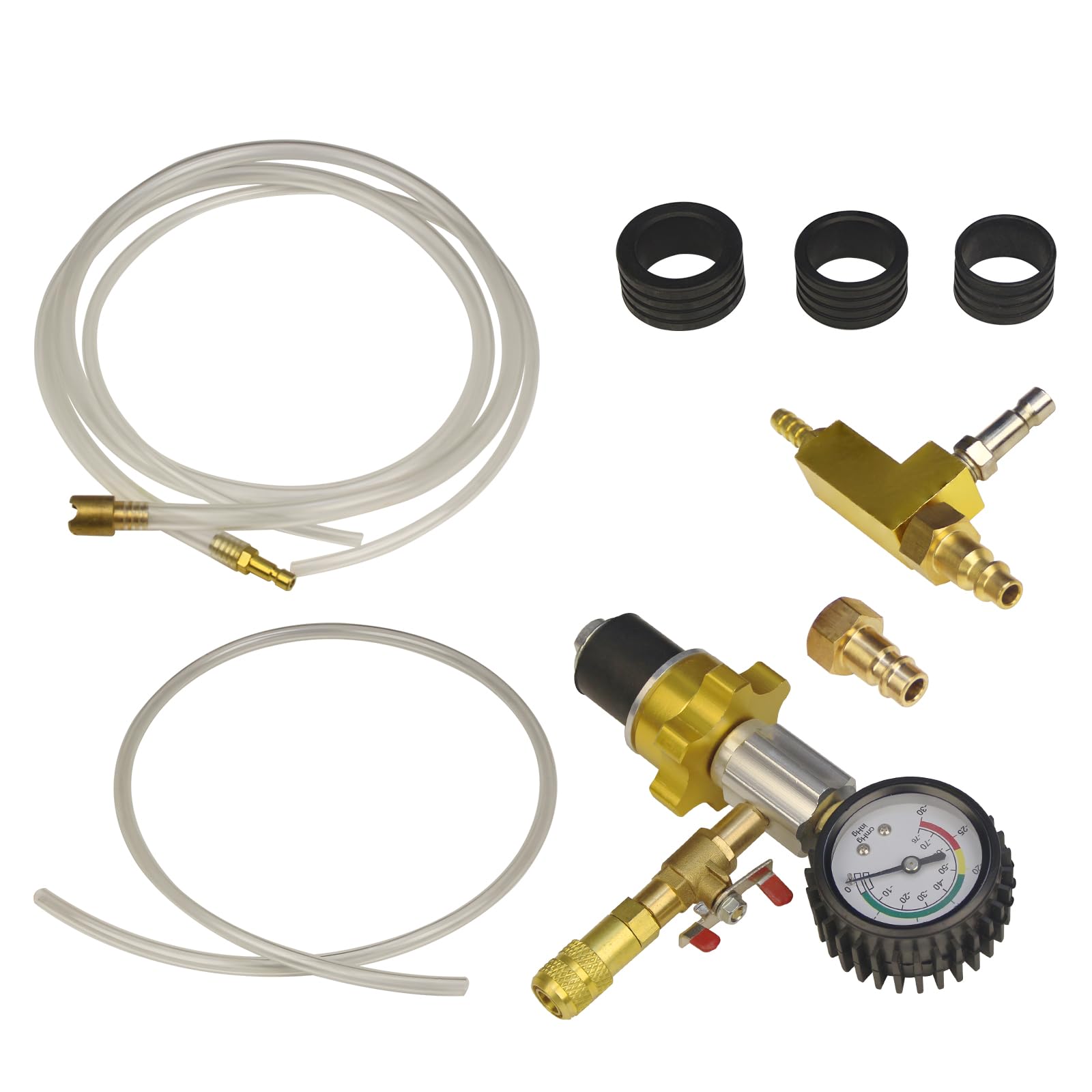 Auto Coolant Vacuum Kit - Cooling System Refill & Purging Tool for Radiator Maintenance | Pneumatic Vacuum Antifreeze Change Filler Set | Perfect for Car, Van, SUV & Truck Maintenance | DIY Coolant Replacement & Flushing at Home or Garage