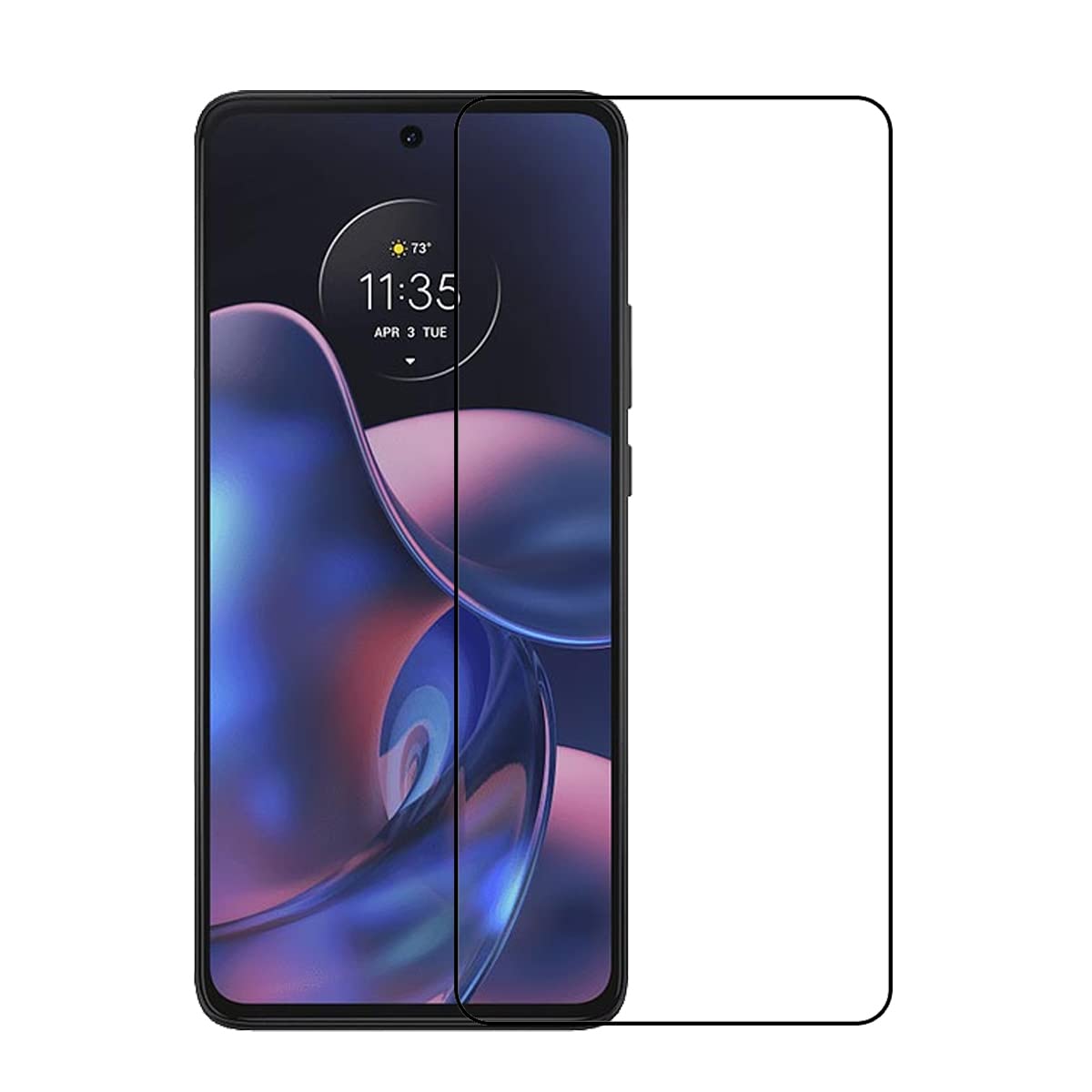 2 Pack Tempered Glass Screen Protector for Motorola Edge 2022 - HD Clear, Anti-Scratch, Bubble-Free, 9H Hardness - Perfect for Everyday Use, Gaming, and Outdoor Activities
