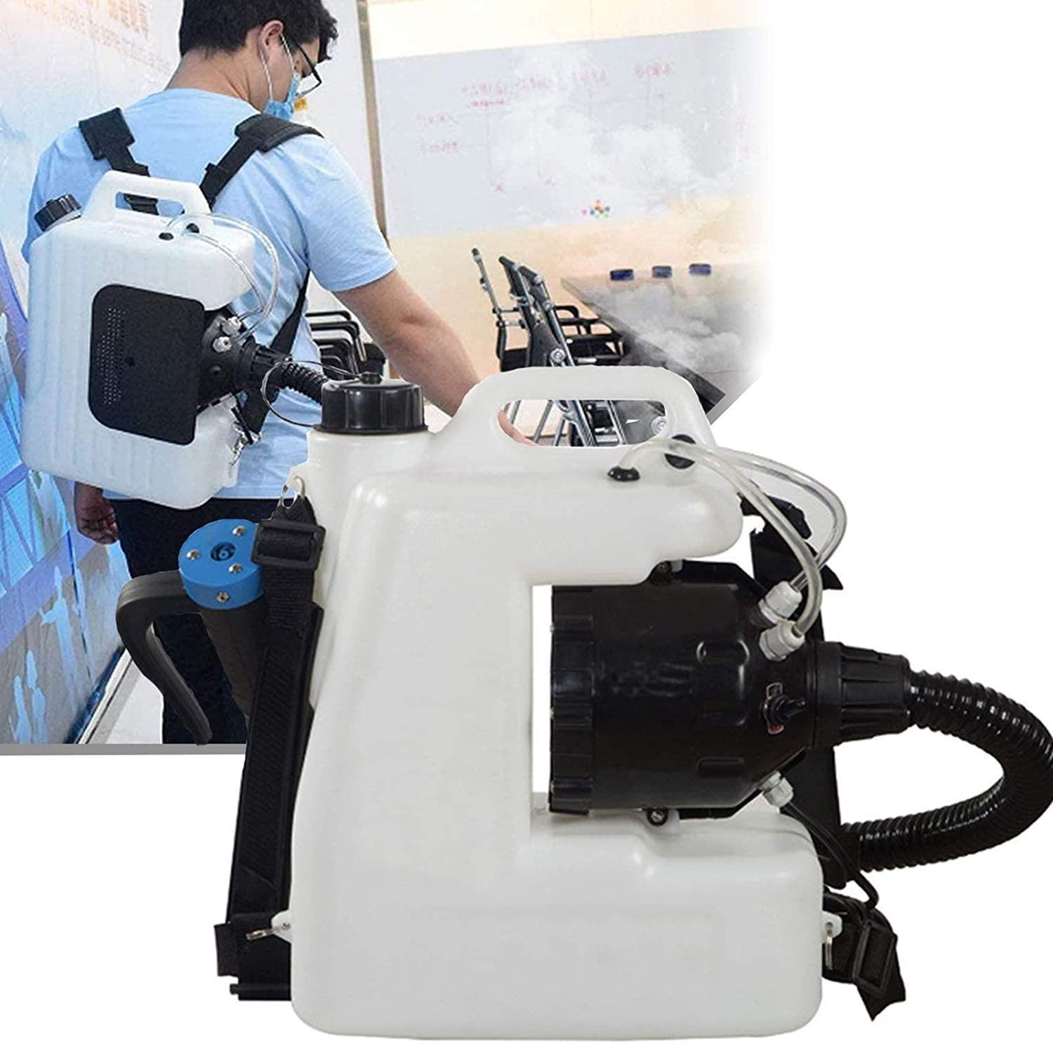 HPDOM Electric ULV Fogger - 12L Portable Intelligent ULV Sprayer Atomizer Backpack Machine, 110V-220V for Home, Garden & Yard - Perfect for Pest Control, Disinfection & Plant Care