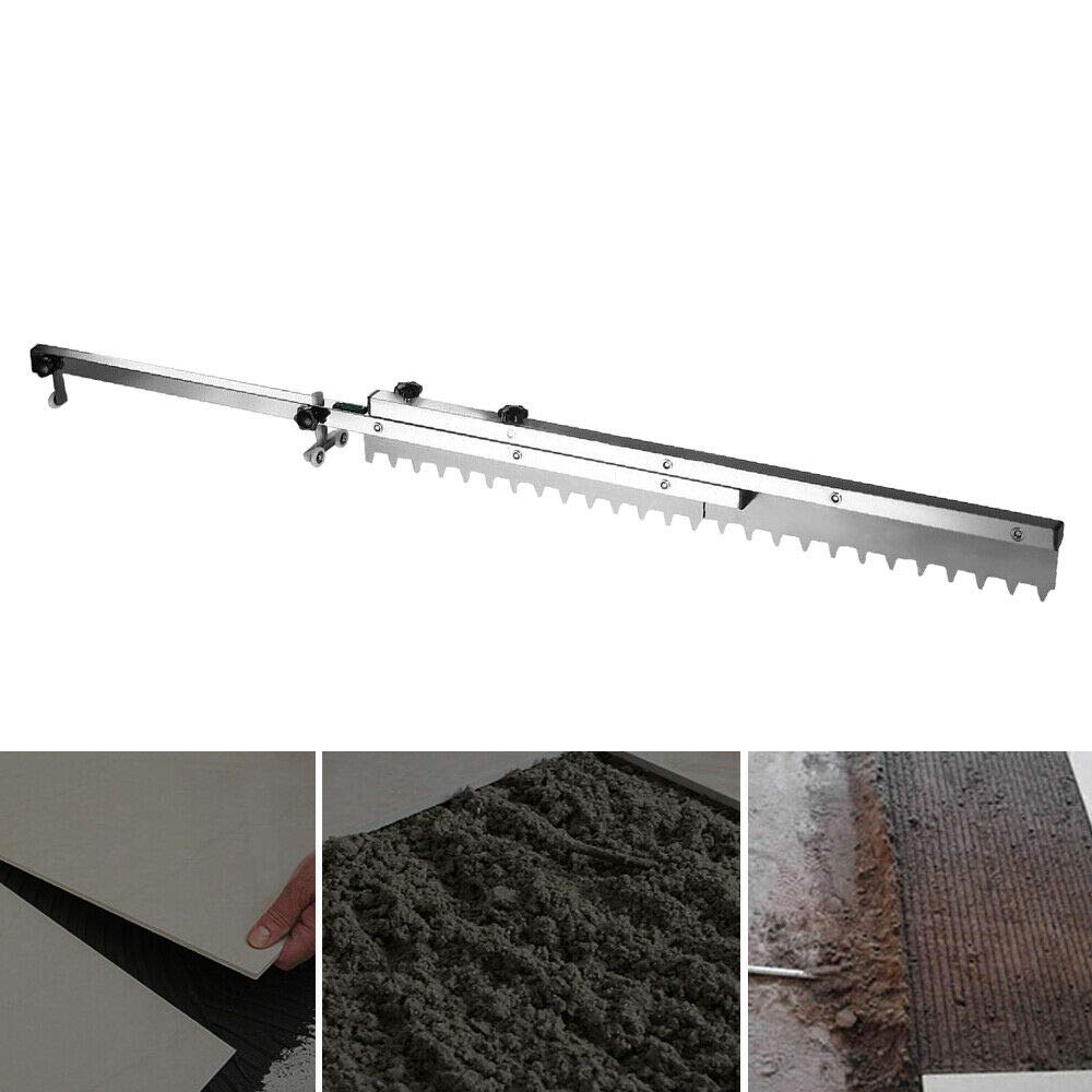 1270mm Silver Tile Leveling System - Flat Ash Tool for Floor Tile Installation, Perfect for Ceramic, Porcelain & Marble Tiles - DIY & Professional Tiling Solution for Bathroom, Kitchen & Backsplash Projects
