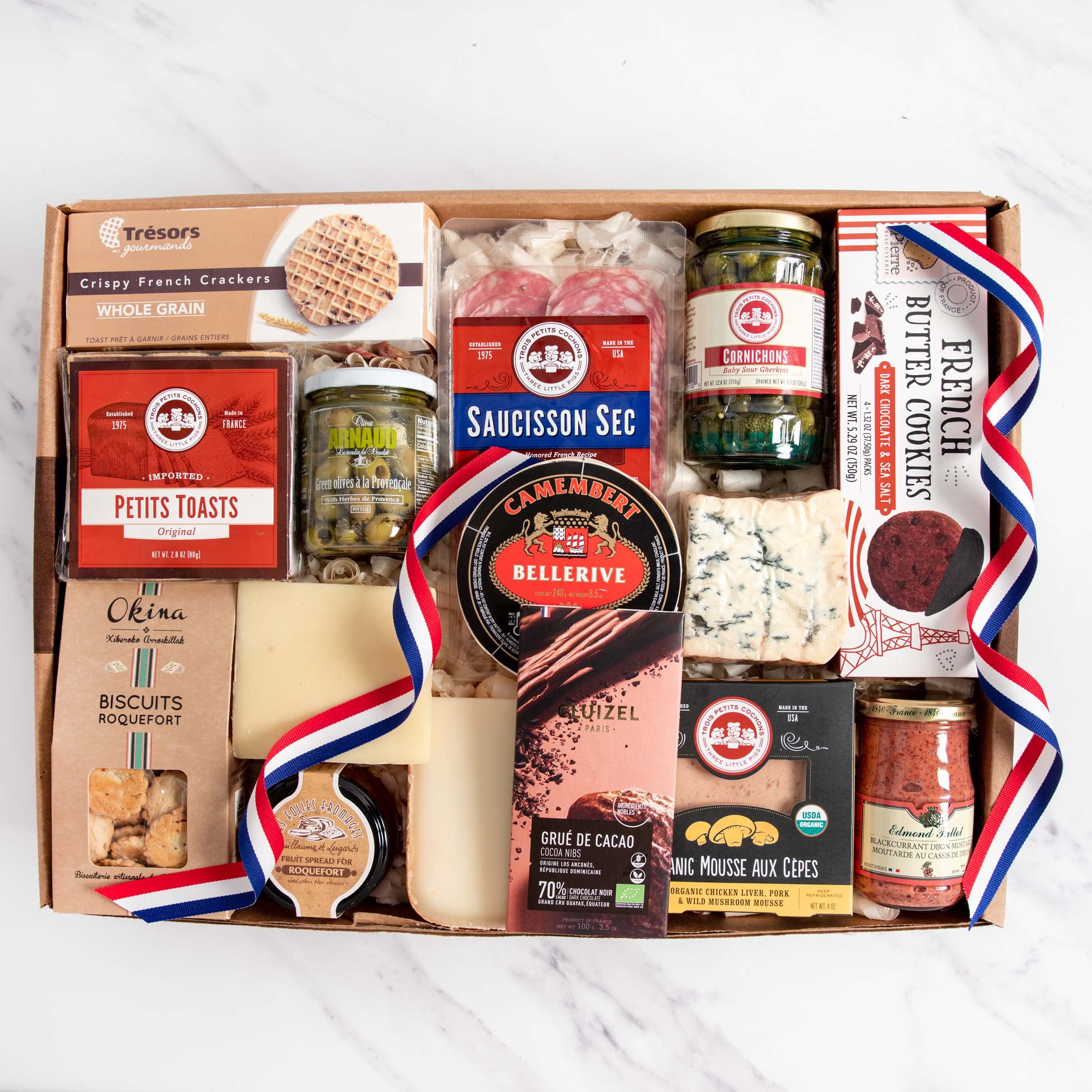 Premium French Gourmet Gift Basket - Artisan Cheese, Charcuterie & Delicacies for Food Lovers | Luxury Gift Box for Holidays, Parties & Corporate Gifting
