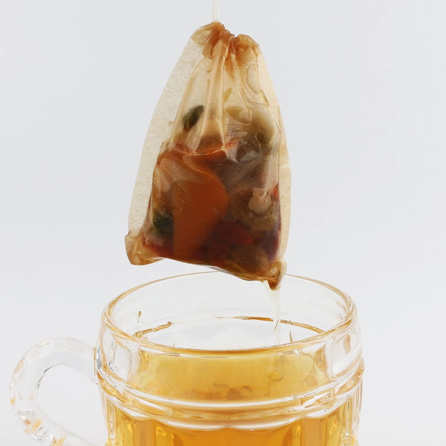 600pcs Unbleached Natural Drawstring Tea Bags for Loose Leaf Tea | Disposable Empty Tea Filter Bags | Perfect for Home Brewing, Office Use & Gift Packaging