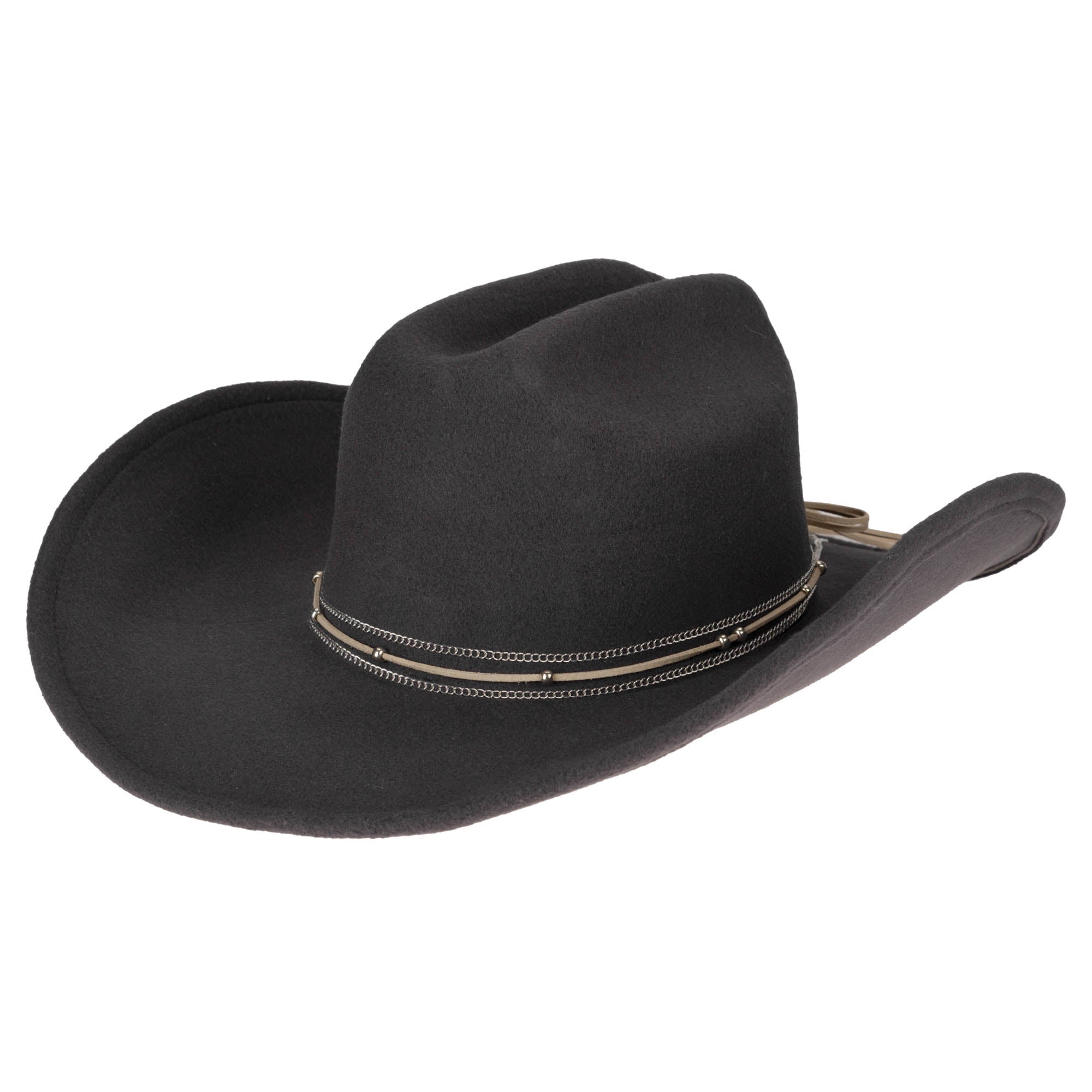 Premium Faux Felt Cattleman's Crease Cowboy Hat - Western Style Hat for Men & Women - Perfect for Rodeo, Country Music Festivals & Outdoor Adventures