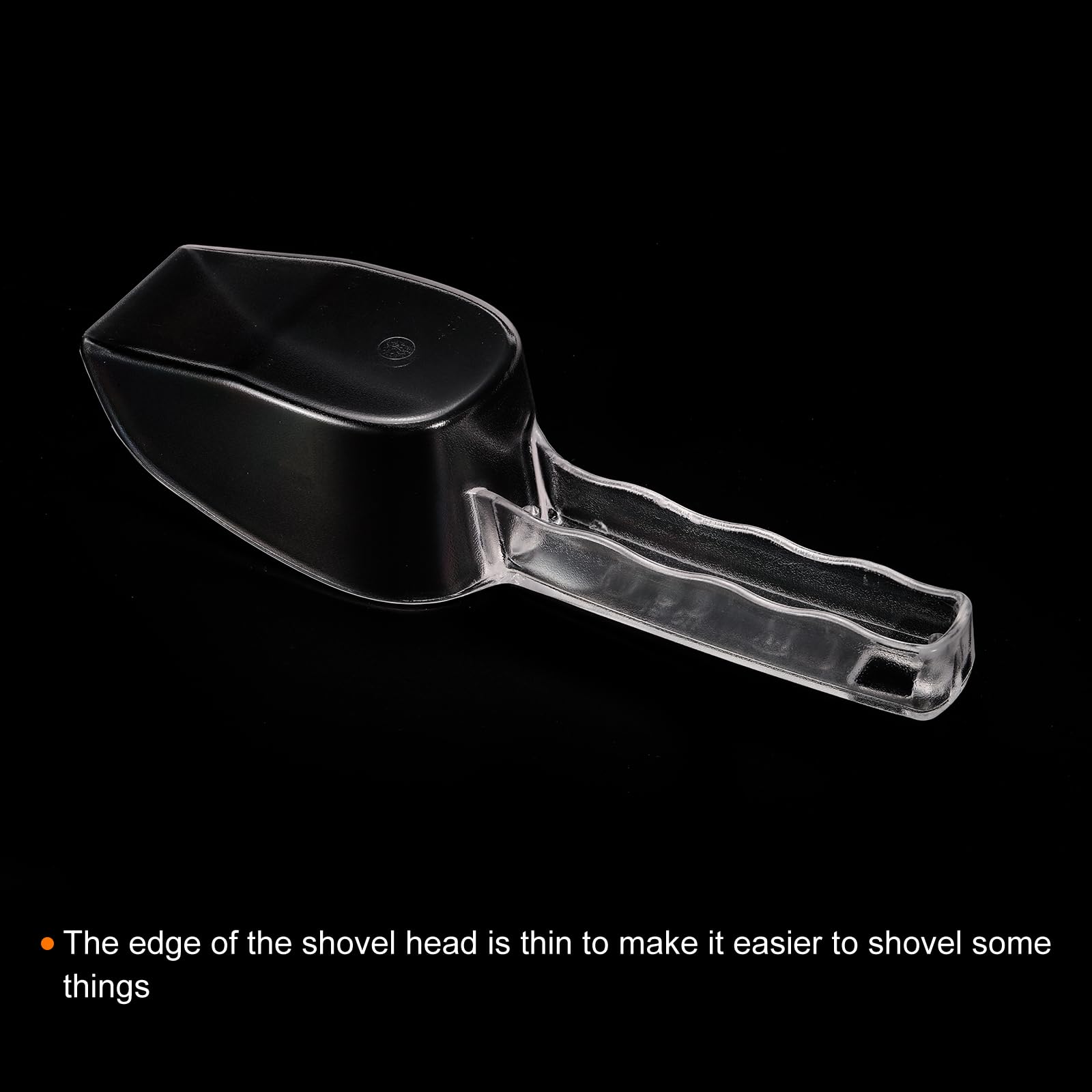 PATIKIL 2 Pack Ice Scoop - Durable PC Plastic Small Ice Maker Shovel for Kitchen, Flour, Cereal & Sugar - Clear Utility Handle Scoop for Home, Bars & Restaurants