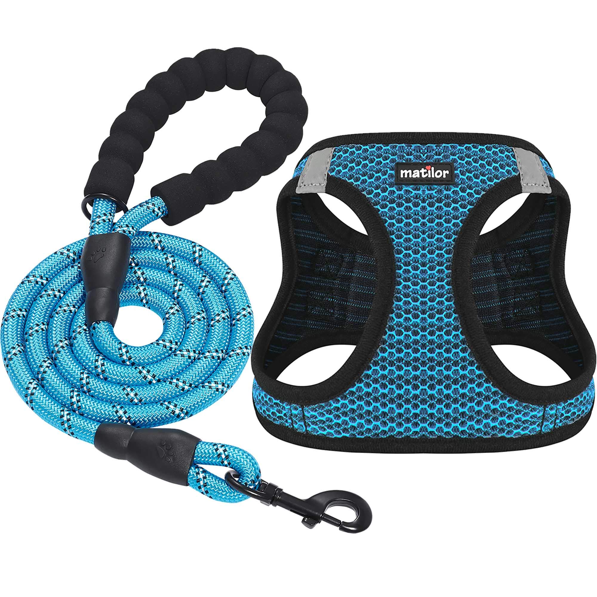 Breathable Step-In Dog Harness for Small & Medium Dogs - Adjustable Pet Vest Harness for Puppies & Cats (Blue) | Perfect for Walking, Training & Outdoor Adventures