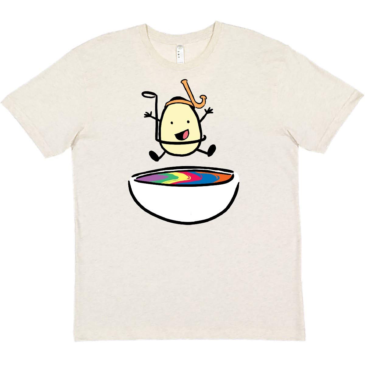 Easter Egg Jumping Into The Dye with Snorkel Graphic T-Shirt | Funny Easter Tee for Men & Women | Perfect for Easter Parties, Egg Hunts & Spring Celebrations