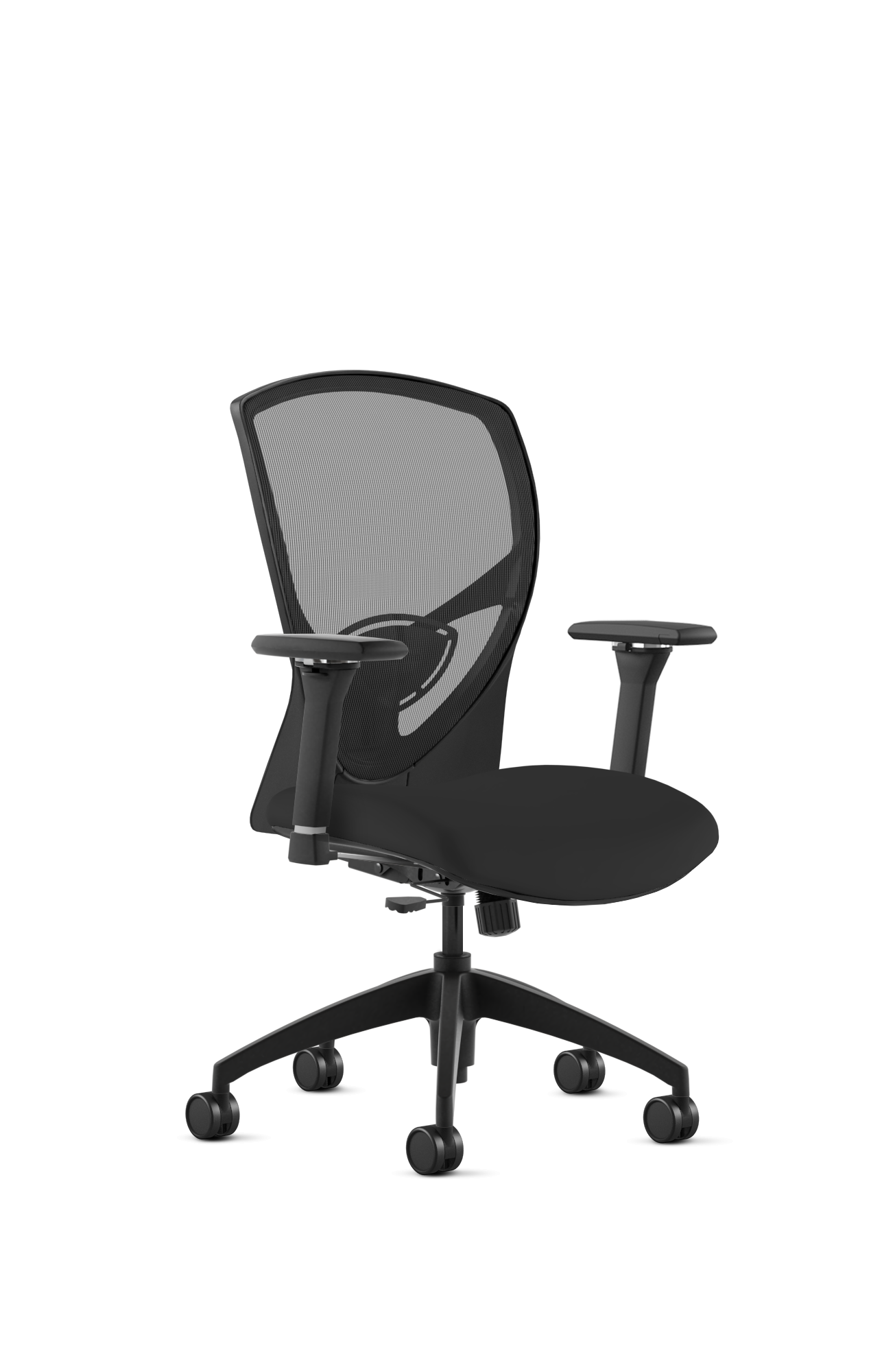 9 to 5 Theory Mid Back Ergonomic Office Chair with Adjustable Seat Slider - Lumbar Support Mesh Task Chair for Home & Office Workspace (Model 2160) - Perfect for Long Hours of Computer Work, Gaming, and Remote Working