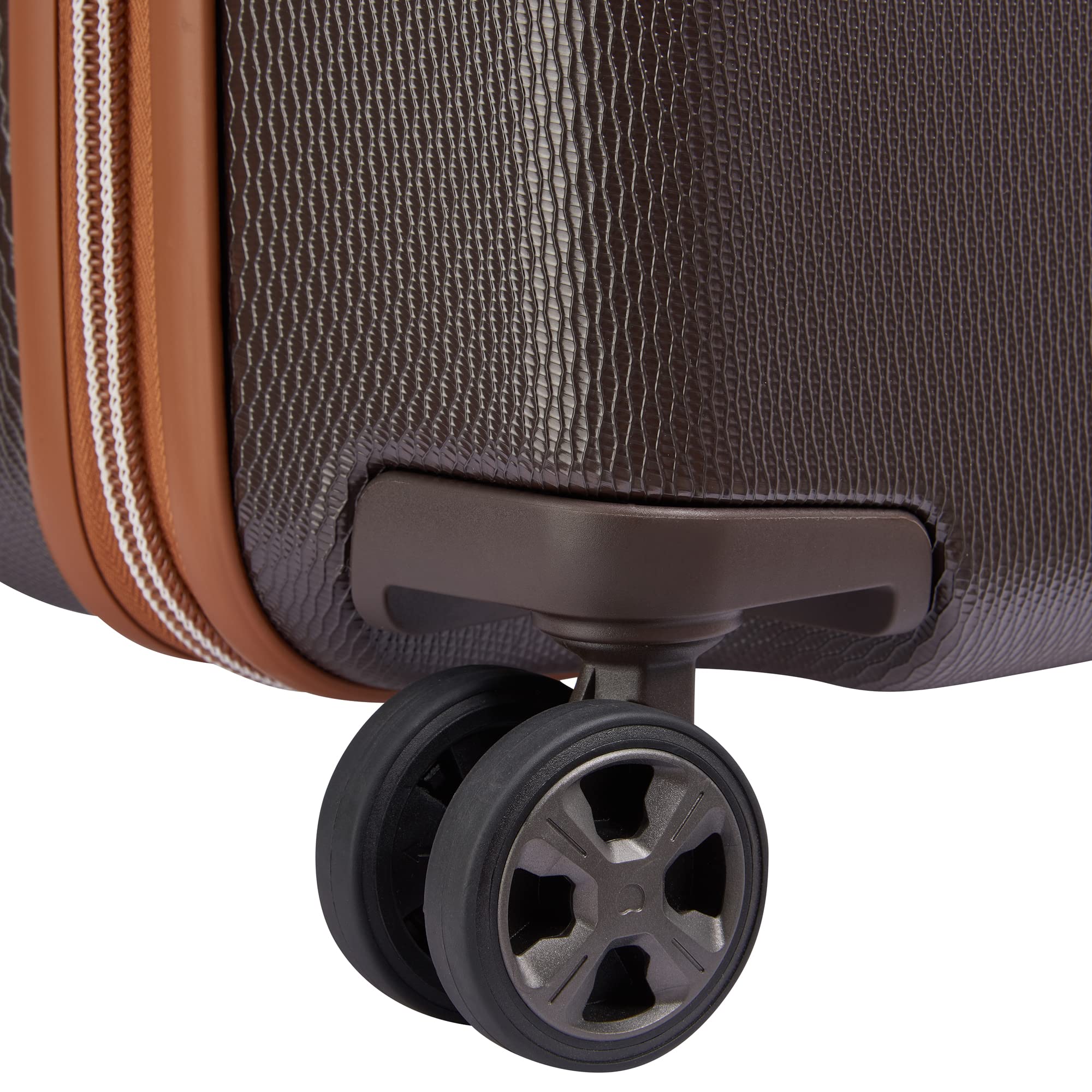Delsey Paris Chatelet Air 2.0 24-Inch Hardside Spinner Wheel Luggage Suitcase - Chocolate Brown Checked-Medium | Durable Travel Bag for International Flights & Business Trips