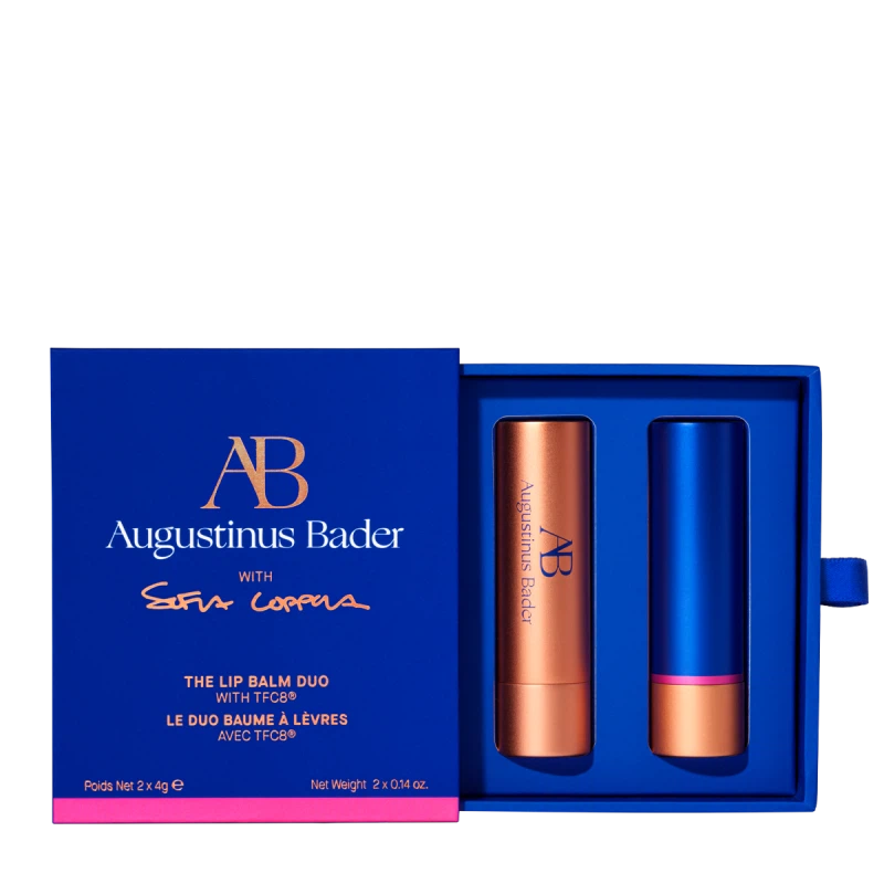 Augustinus Bader The Lip Balm Duo - Hydrating & Nourishing Lip Care Set for Dry & Chapped Lips | Perfect for Daily Use, Travel & Gifting