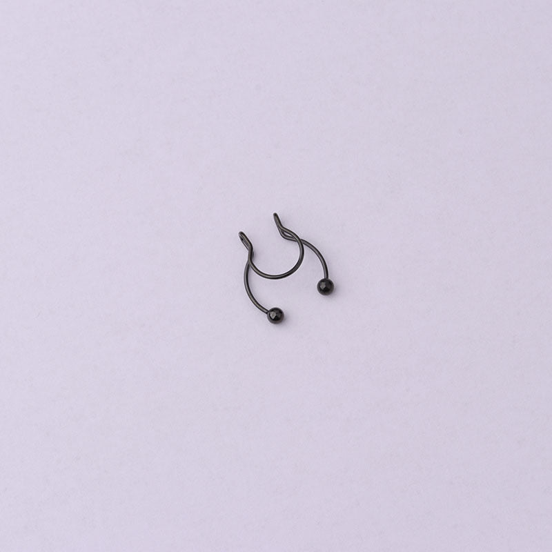 20G Surgical Steel Hypoallergenic No Piercing Nose Ring - Comfortable Fake Nose Hoop for Sensitive Skin | HSPJ348 | Perfect for Work, Parties & Everyday Wear