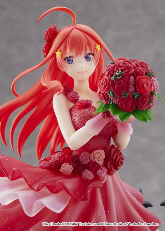 EStream Shibuya Scramble 1/7 Scale Figure - The Quintessential Quintuplets Movie: Itsuki Nakano Floral Dress Ver. Anime Collectible Statue | Perfect for Anime Fans, Display Shelf & Gift for Quintuplets Lovers