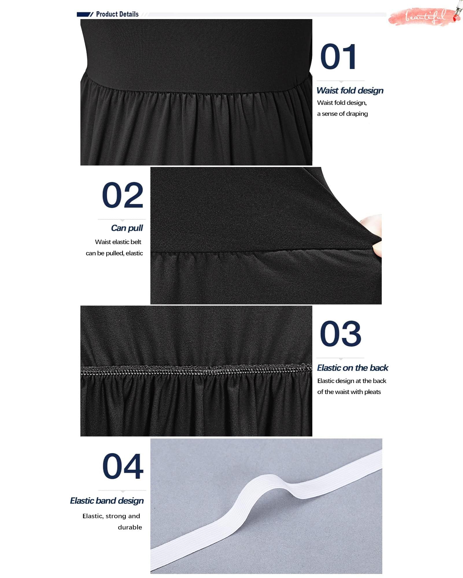 MISFAY Women's Long Sleeve Maxi Dress with Pockets - Loose Fit Casual Plain Dress for Everyday Wear, Beach, Travel & Date Night