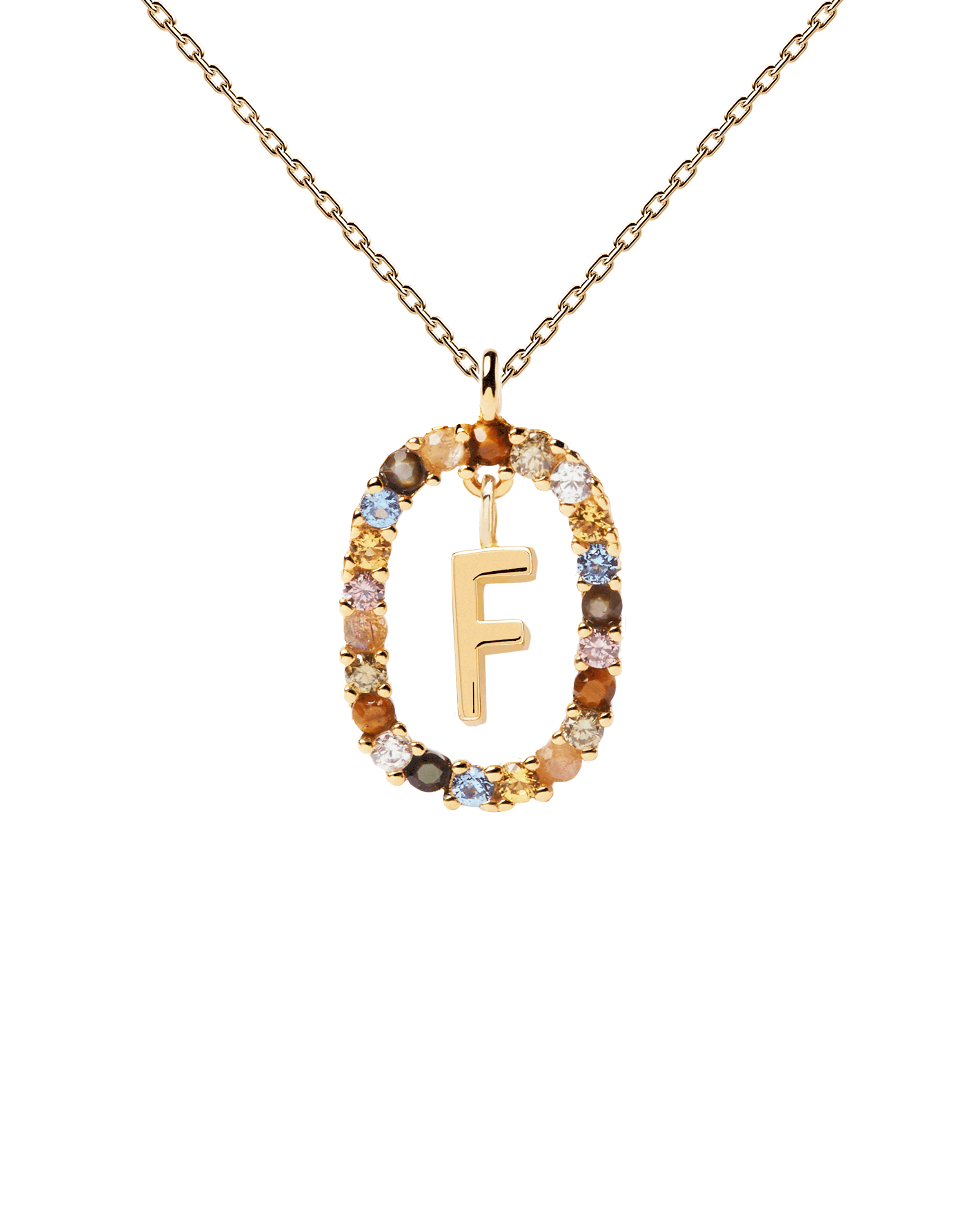 Letter F Necklace - Personalized Initial Necklace for Women, Sterling Silver or Gold Plated, Dainty Alphabet Pendant Jewelry - Perfect Gift for Birthday, Anniversary, or Everyday Wear