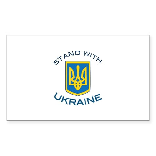 White - Stand With Ukraine Sticker