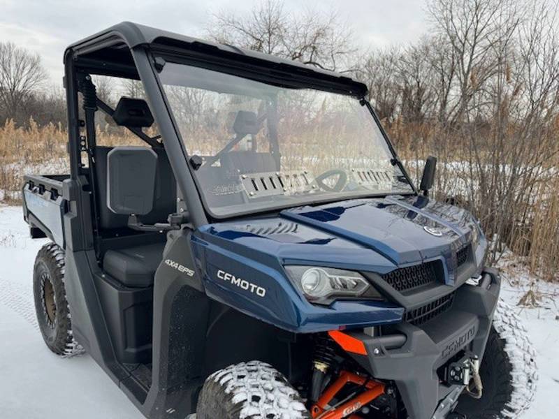 Hard Coated Polycarbonate Windshield with Vents for CFMOTO UForce 1000 - Durable ATV Windshield for Off-Road & Hunting Adventures