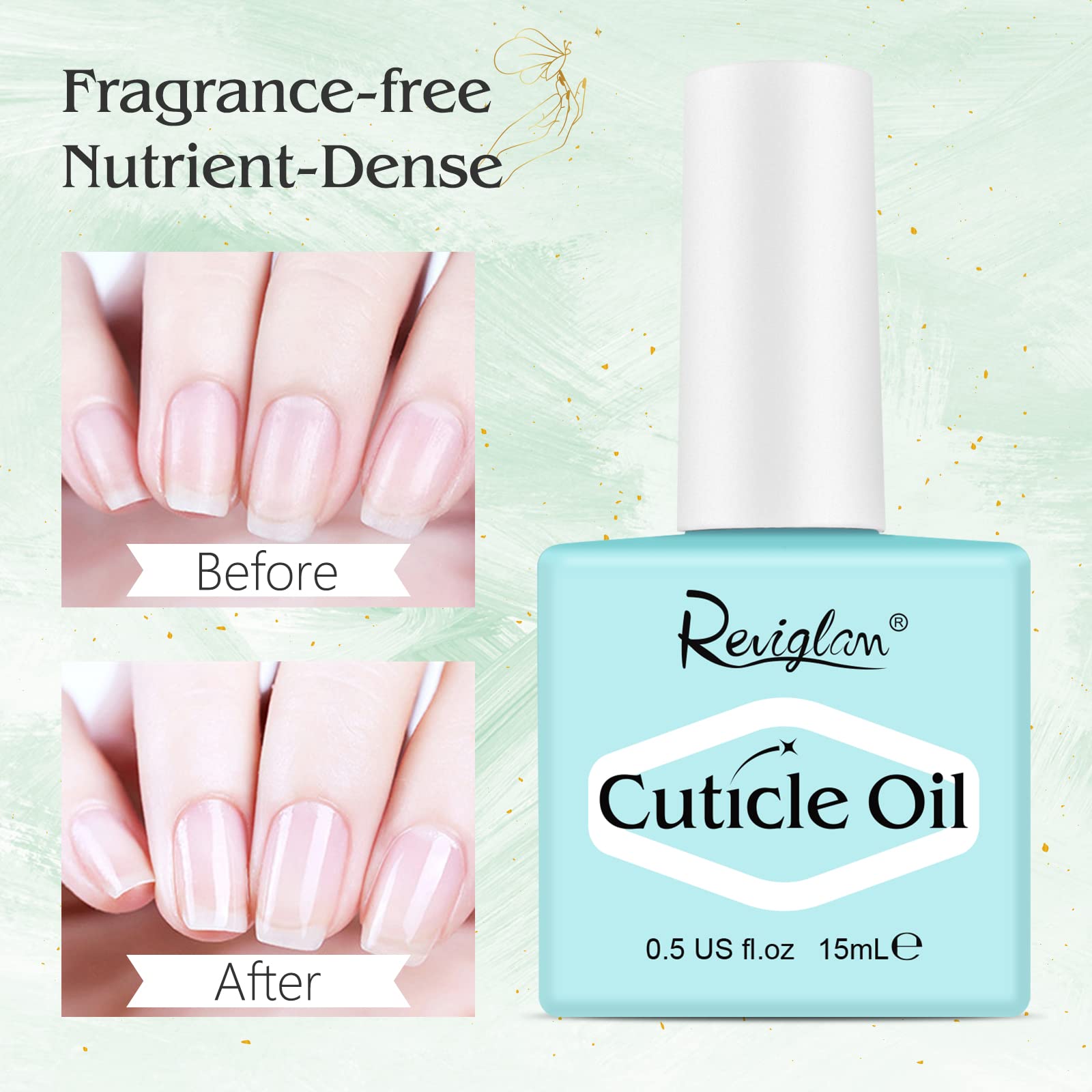 Gel Nail Polish Remover with Cuticle Oil Kit - 2x15ml Professional Nail Care Set for Soaking Off Gel & Acrylic Nails - Perfect for At-Home Manicures & Salon Use