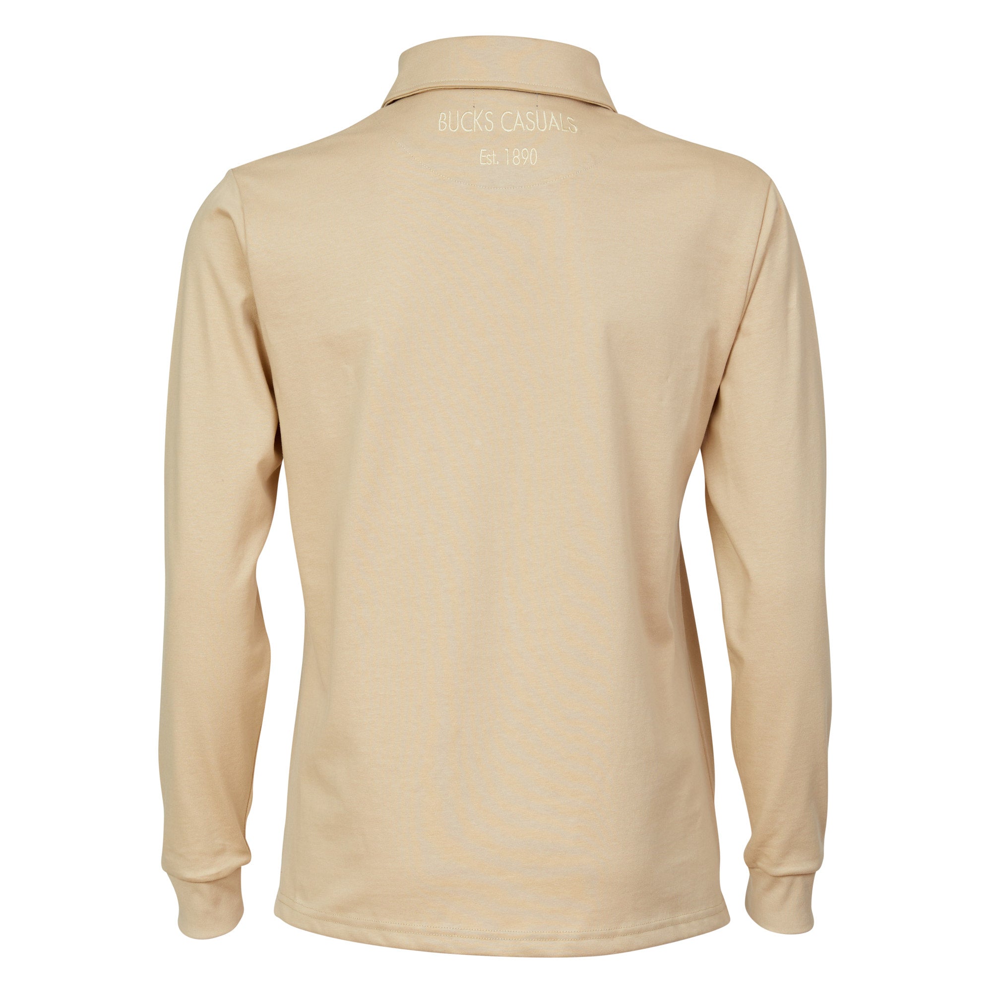 Bucks Casual Doug Rugby Shirt in Beige - Comfortable Men's Rugby Top for Casual Wear, Sports & Outdoor Activities