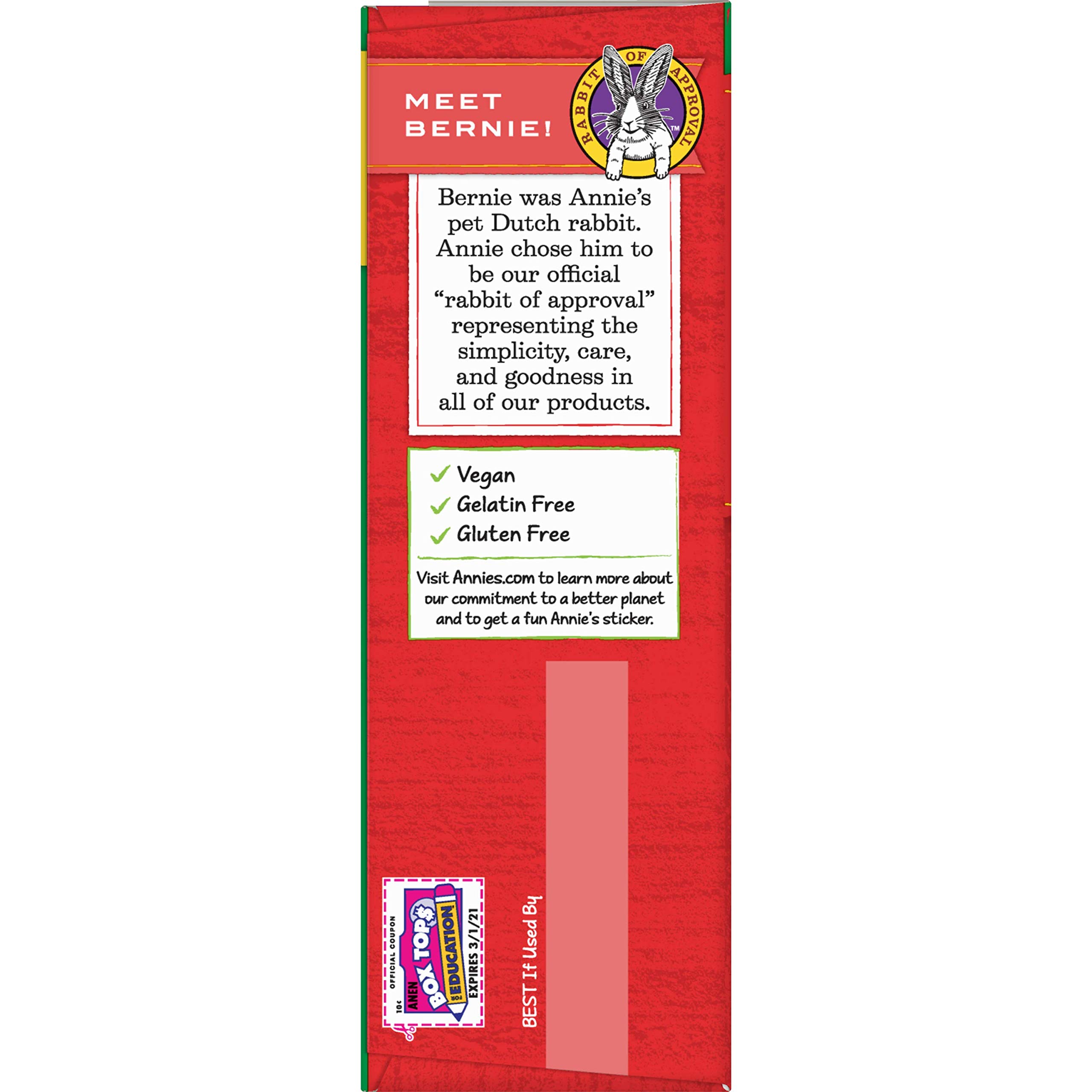 Annie's Organic Summer Strawberry Bunny Fruit Snacks - 20 Count (16 oz) | Healthy Kids Snacks for Lunch Boxes, School, Travel & On-the-Go