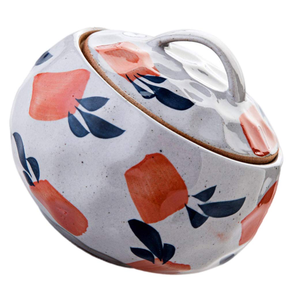 Hemoton Mini Ceramic Stew Pot with Lid - Japanese Soup Bowl for Cooking & Serving