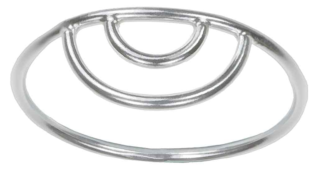 uGems Wire Rings - 14K Gold Filled or Sterling Silver Stackable Rings for Women - Perfect for Everyday Wear, Gifts & Layering Jewelry