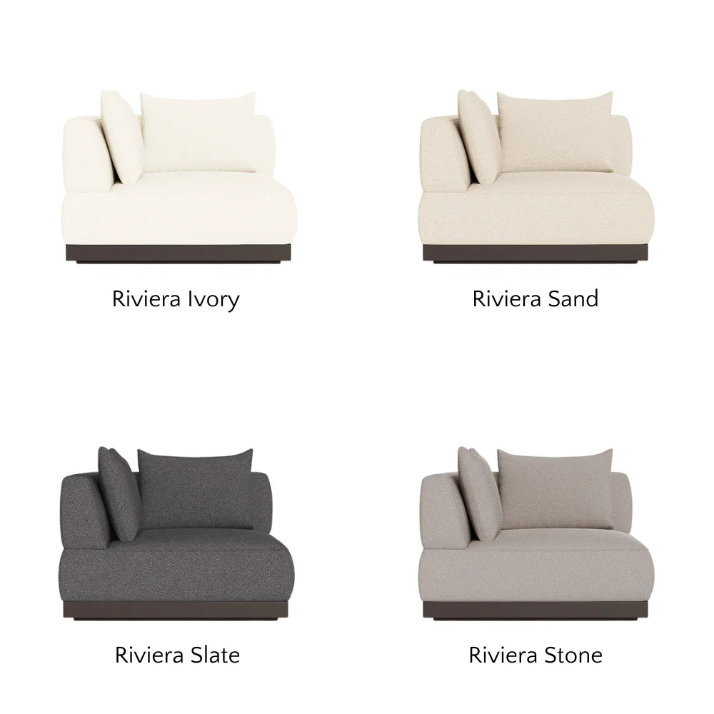 Amalfi Outdoor Corner Sectional Sofa Set - Waterproof Wicker Patio Furniture with Cushions - Perfect for Backyard, Poolside & Garden Relaxation