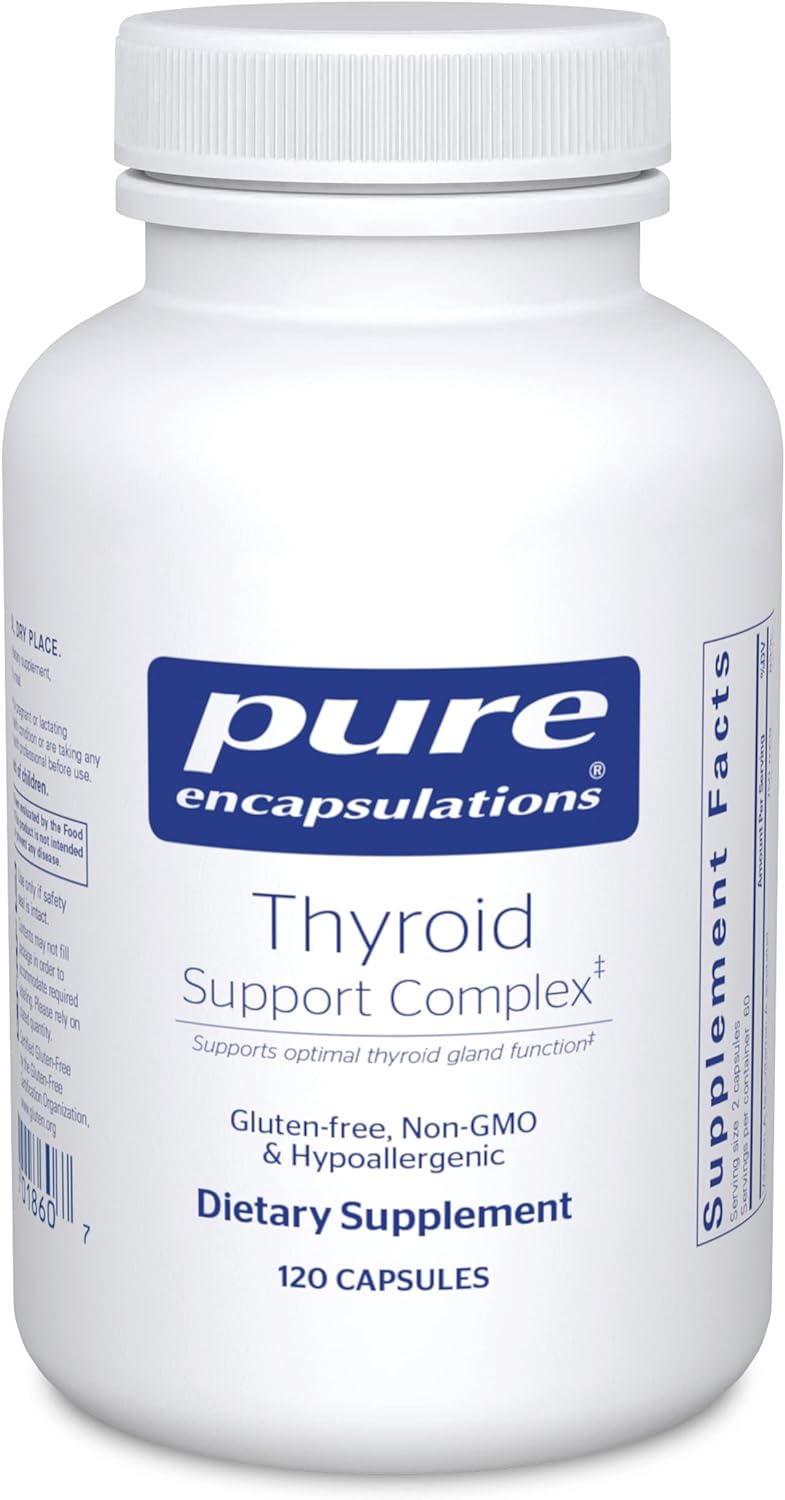 Pure Encapsulations Thyroid Support Complex (TS21, TS26) - Thyroid Health Supplement for Metabolism & Energy - Supports Healthy Thyroid Function for Men & Women - Perfect for Daily Wellness Routine