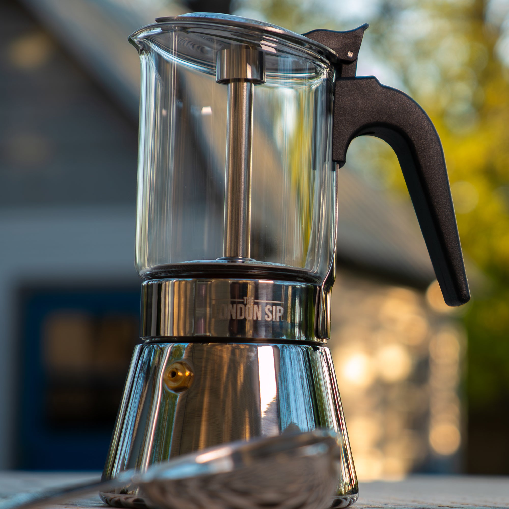 Premium Glass Stovetop Espresso Coffee Maker - Italian Style Moka Pot for Rich Espresso & Coffee - Perfect for Home, Camping & Gifts